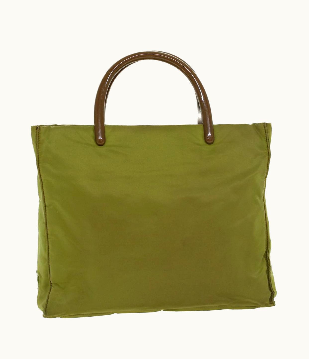 Prada Prada Nylon Hand Bag Khaki