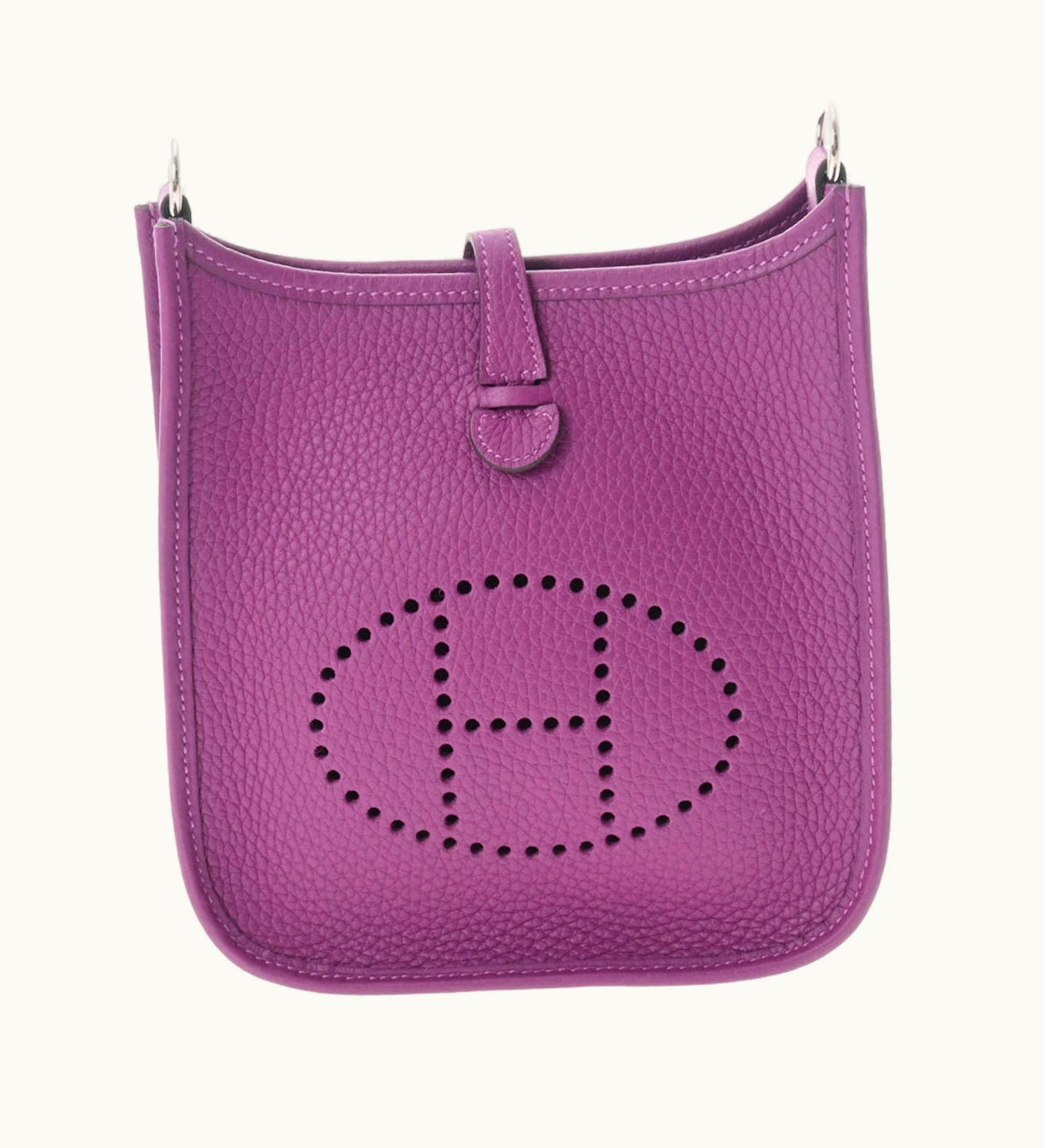 Hermès Hermès Evelyne Tpm Anemone Palladium Metal Fittings Z Engraved [Around 2021] Women's Taurillon Clemence Shoulder Bag