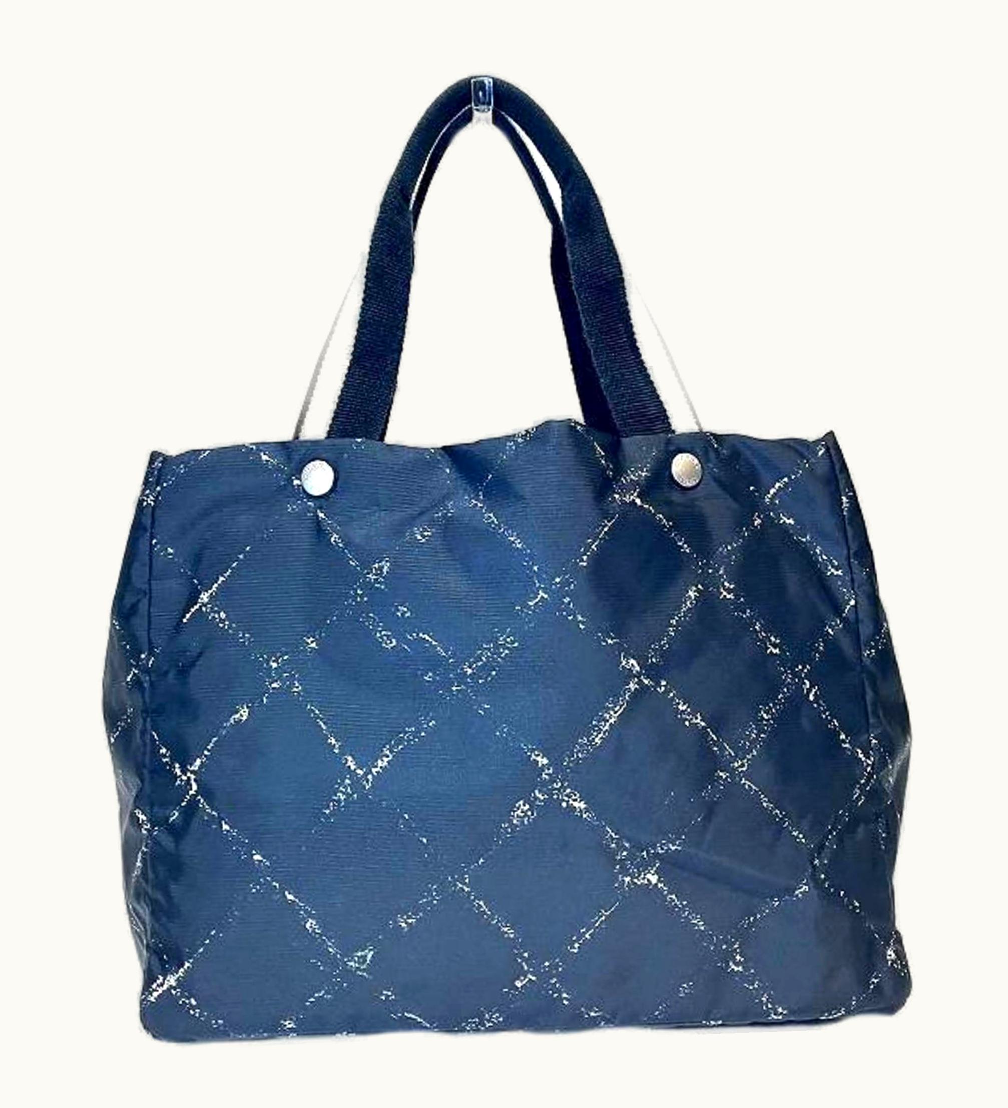 Chanel Chanel Travel Line Am3930 Nylon Bag Tote Ladies