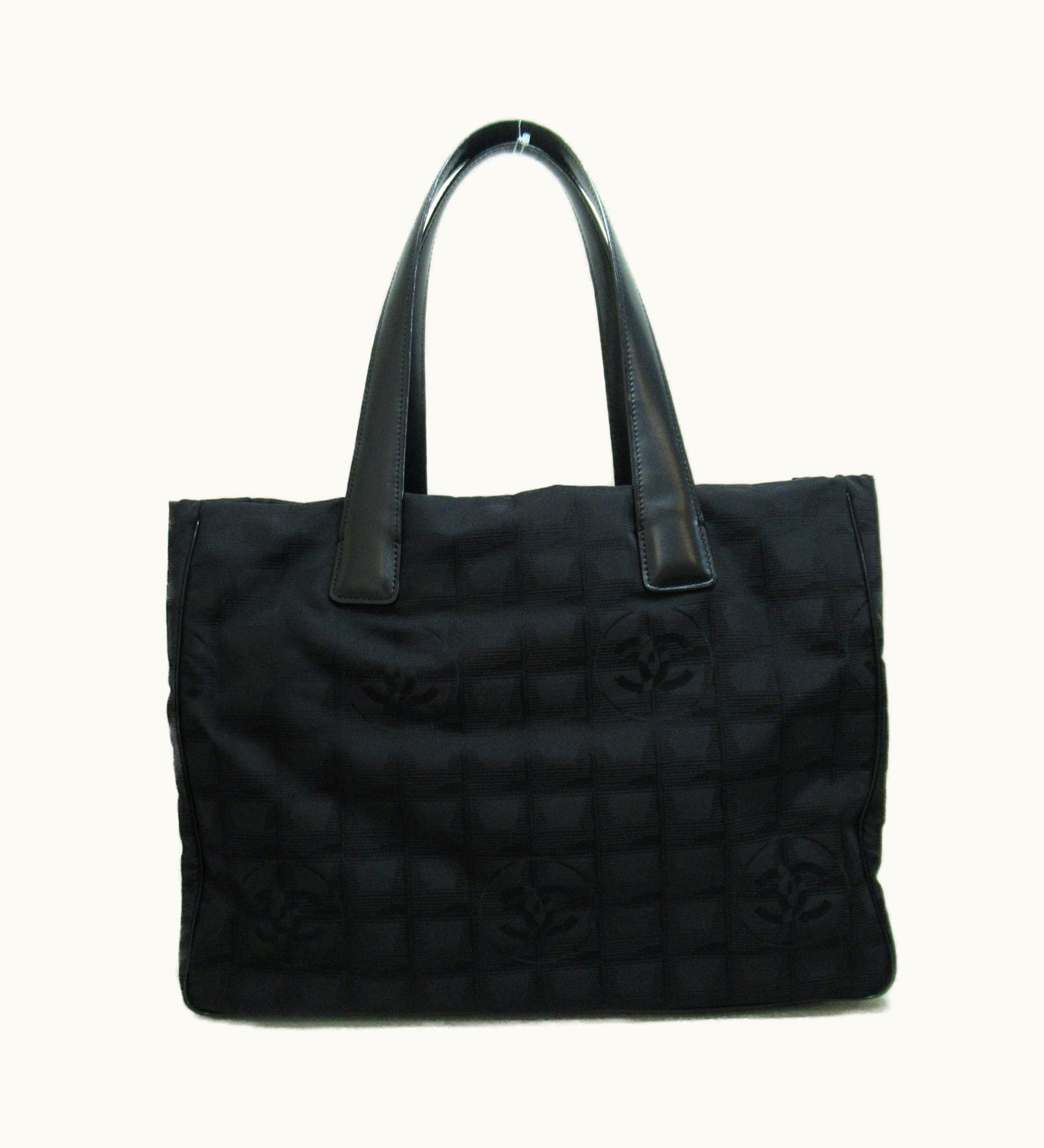 Chanel Chanel New Travel Line Tote MM Black Nylon