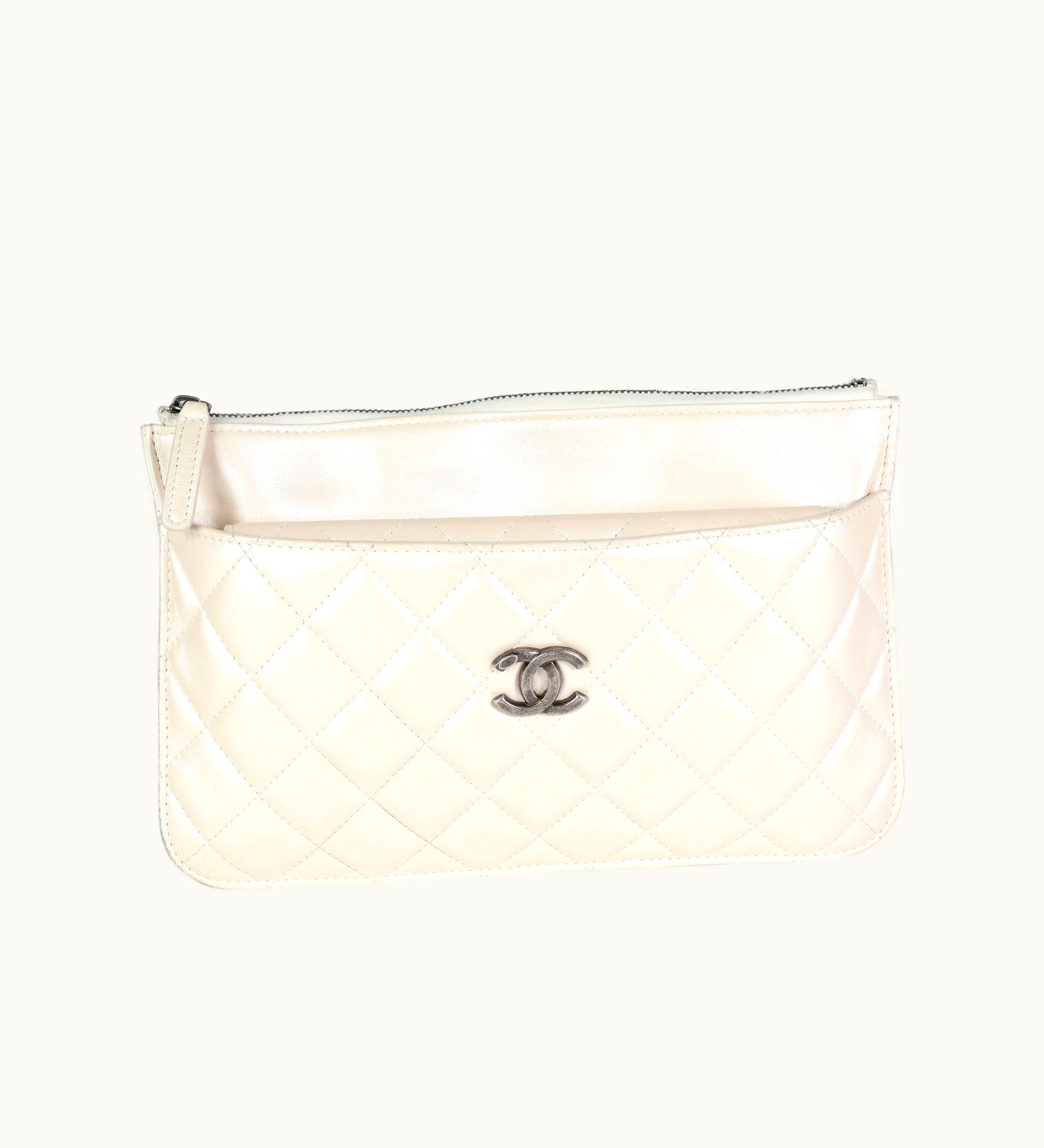 Chanel Chanel Bag In A Bag Crossbody Lambskin Ivory