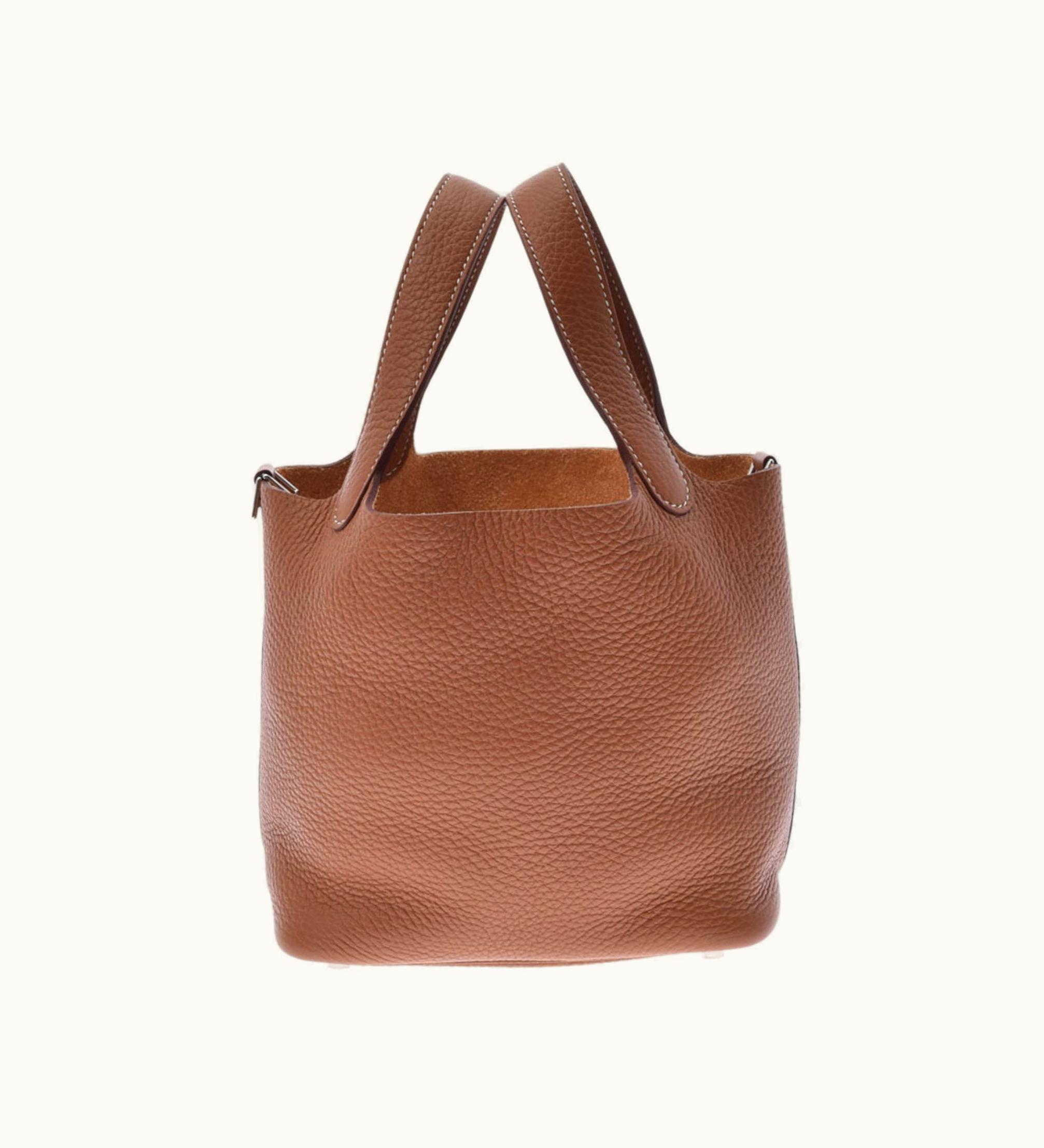 Hermès Hermès Picotin Lock PM Gold Palladium Hardware Z Engraved (Around 2021) Women's Taurillon Clemence Handbag