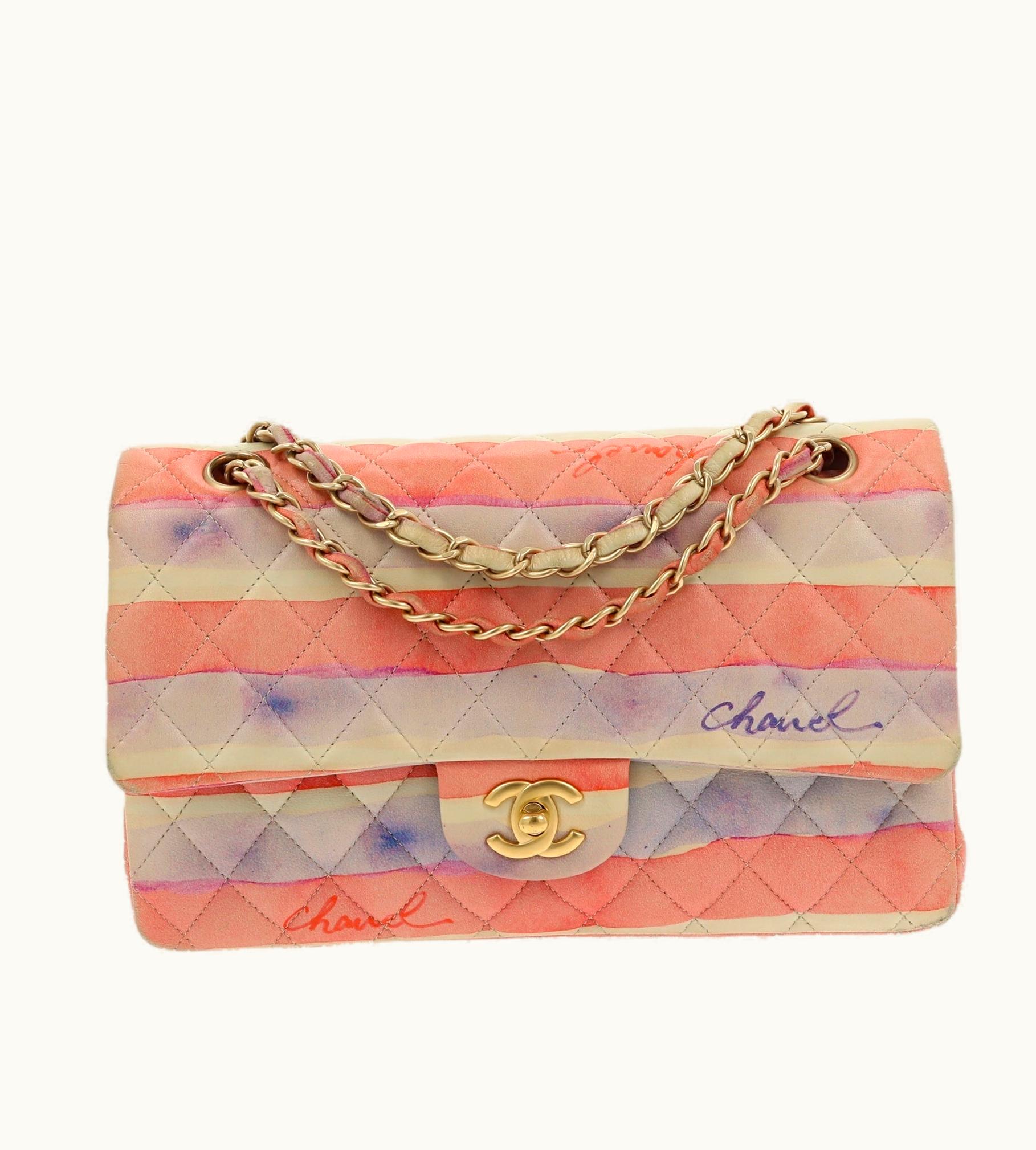Chanel Chanel Timeless/Classique Shoulder Bag In Multicolor Leather