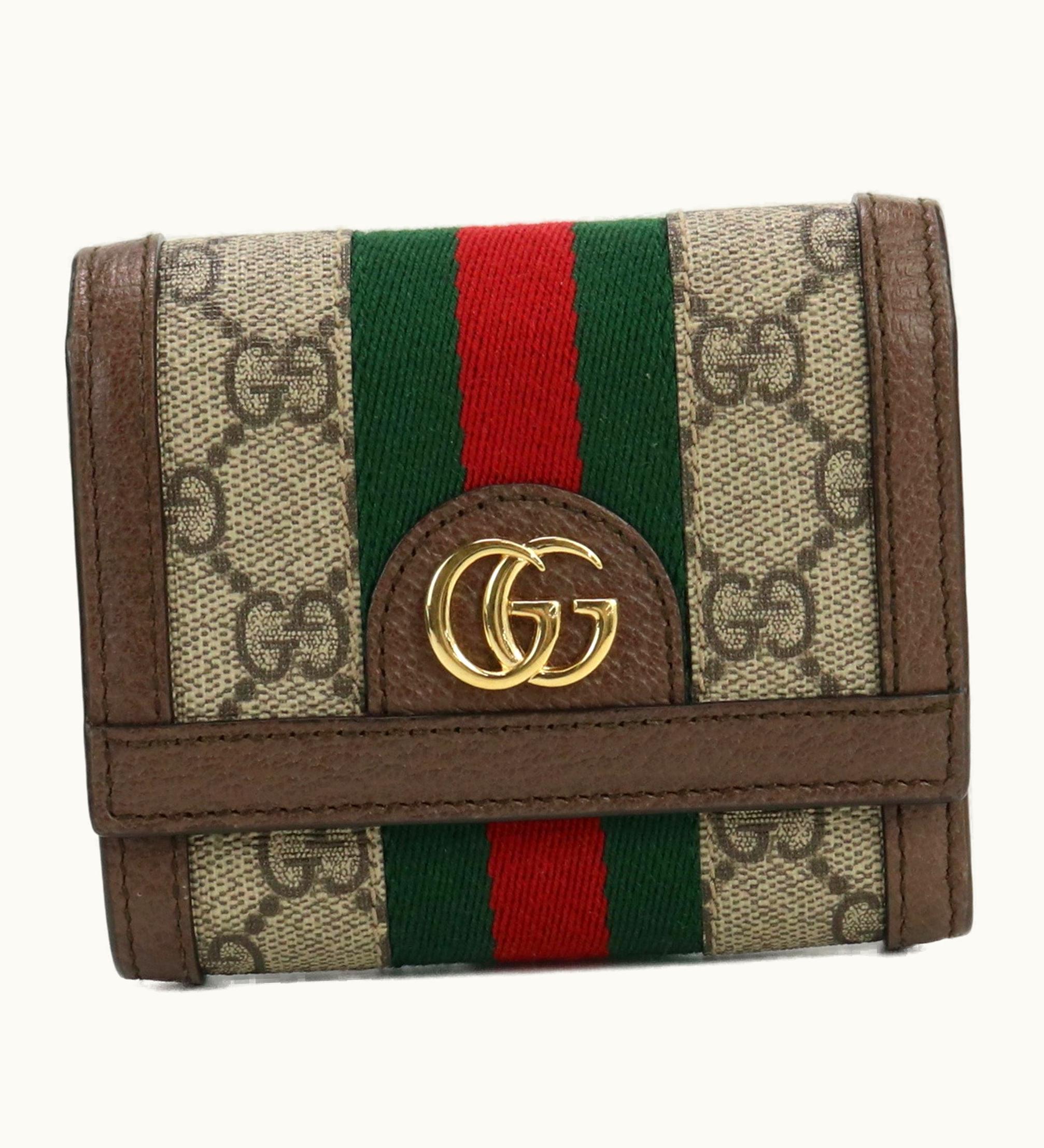Gucci Gucci Zip Ophidia 523174 96Iwg 8745 Trifold Wallet Pvc Unisex