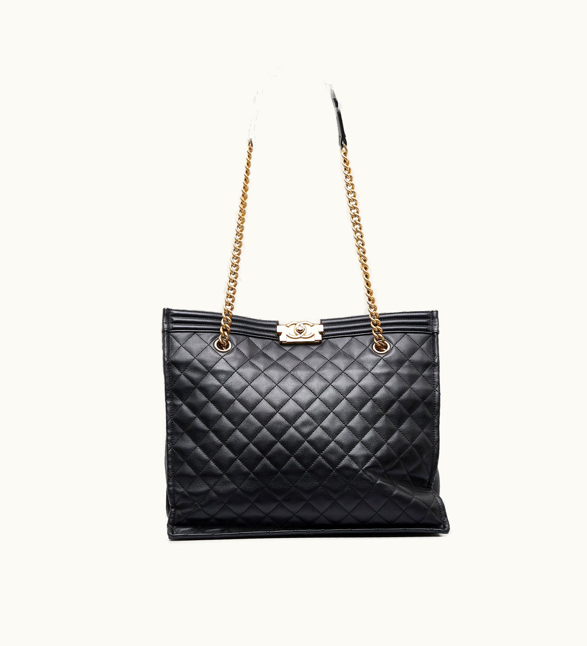 Chanel Chanel Quilted Boy Shopper Tote Tote Bag
