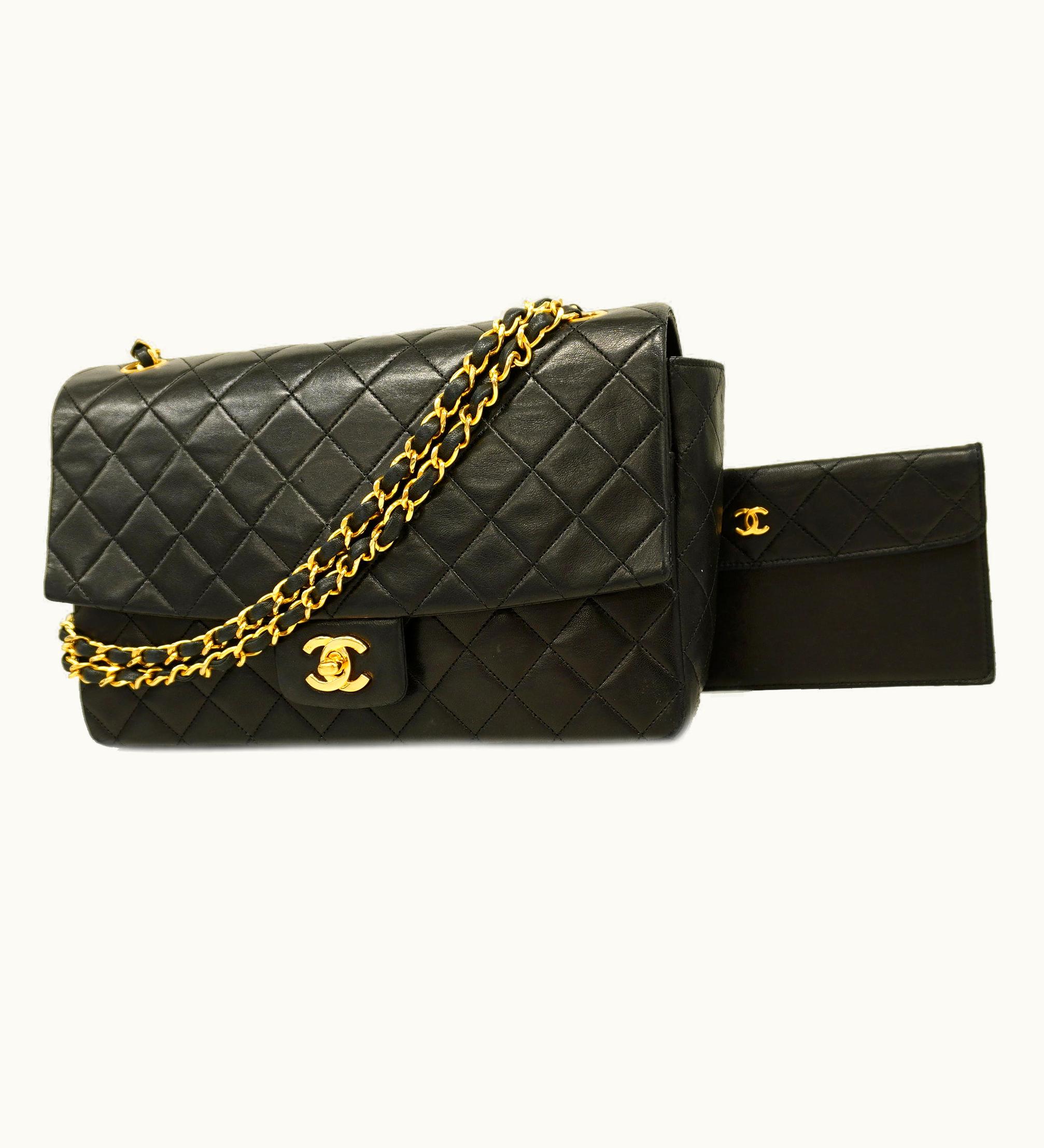 Chanel Chanel Matelasse Decamatlasse W Chain Lambskin Women's Leather Shoulder