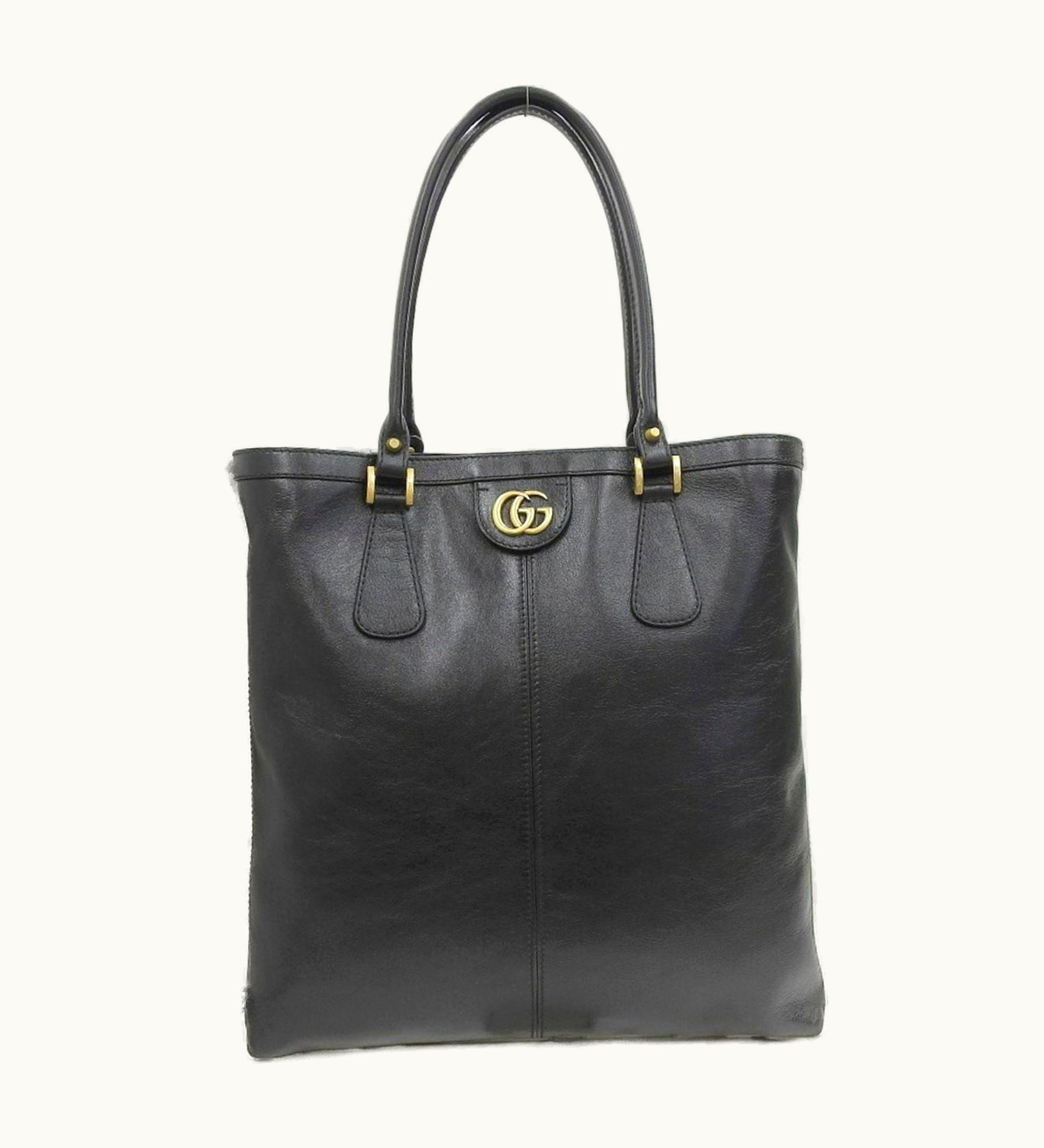 Gucci Gucci GG Marmont Liber Tiger Head Cat Tote Bag Black 547851 493075