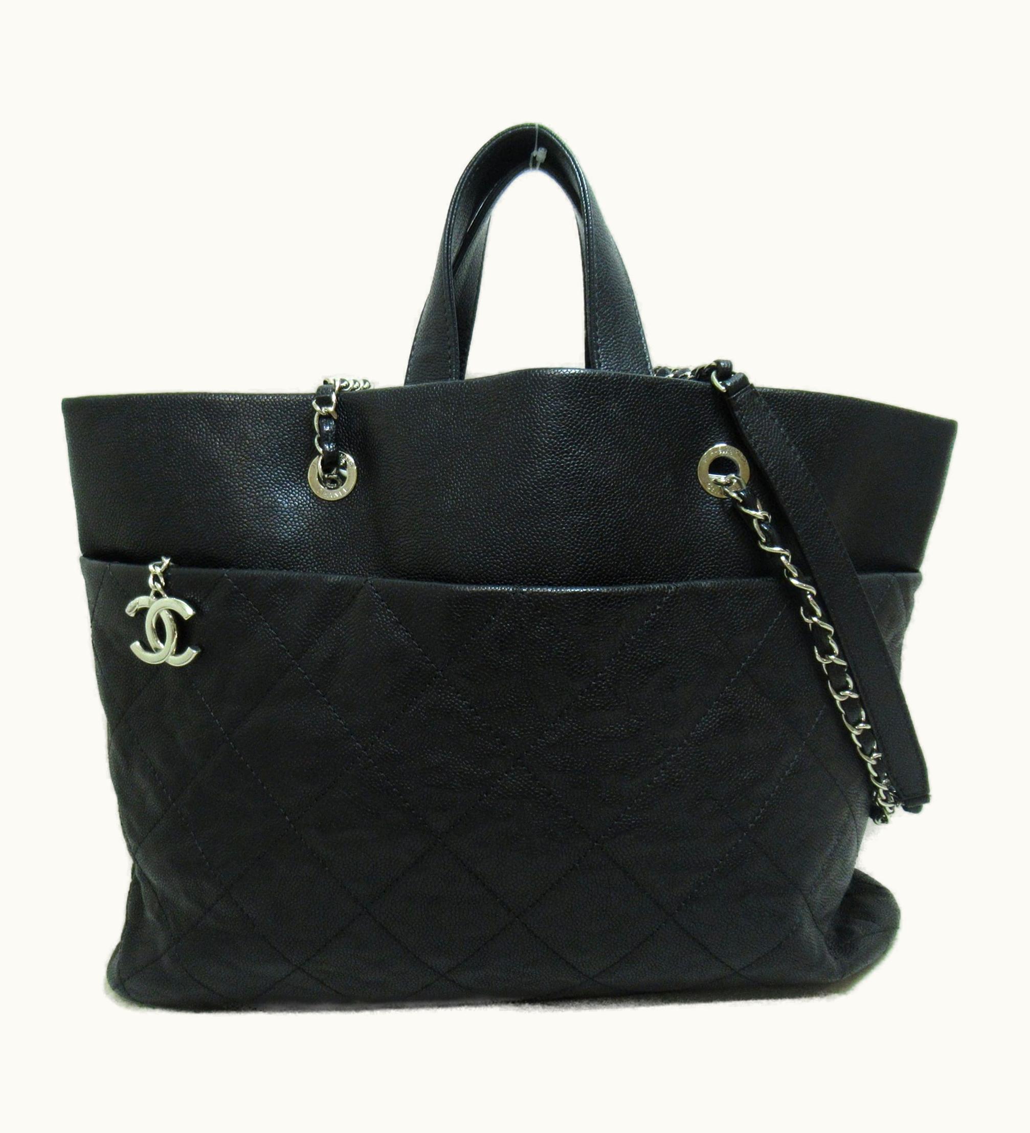 Chanel Chanel 2Way Shoulder Bag Black Caviar Skin [Grained Calf] Soft Caviar