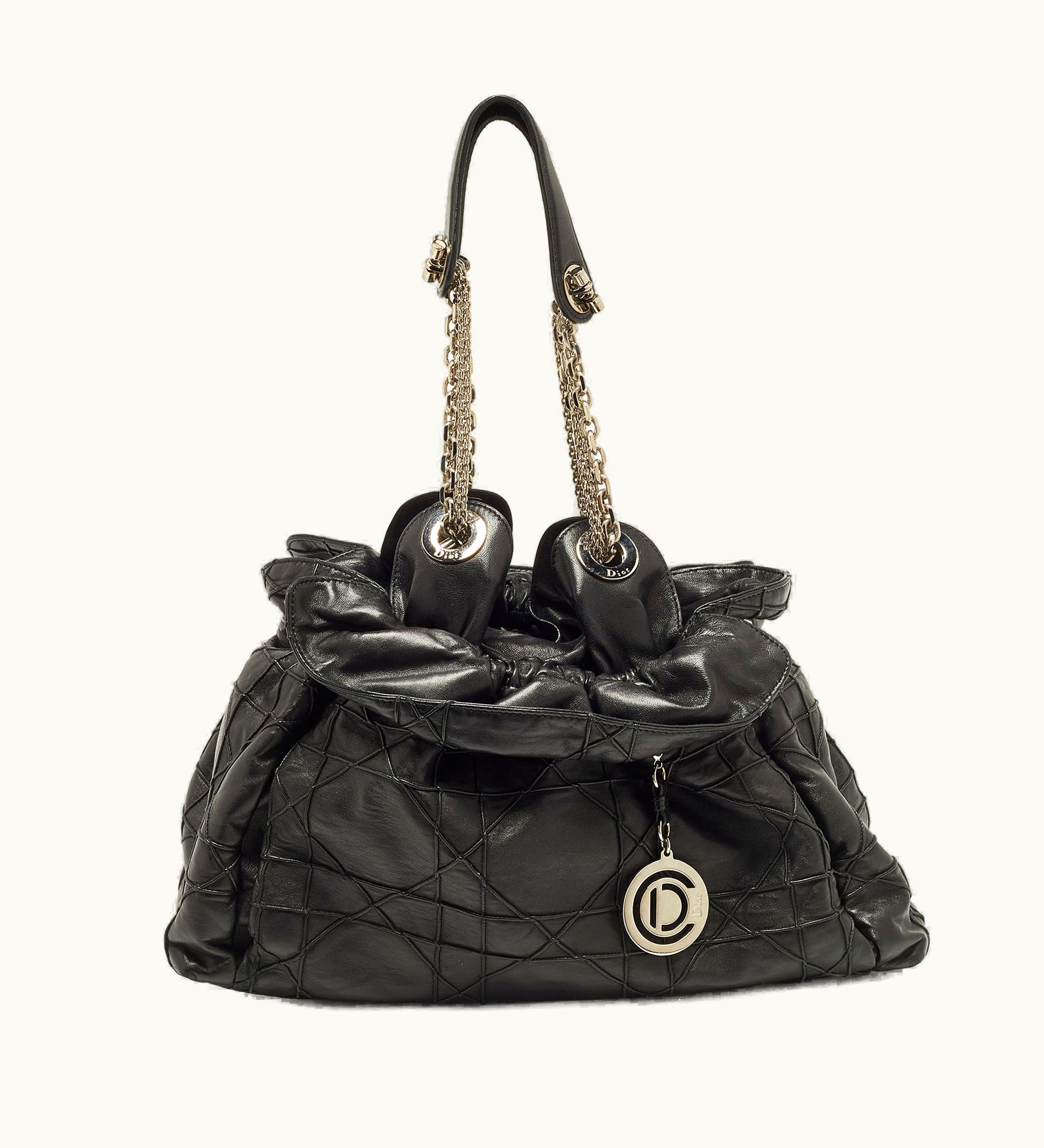 Dior DIOR Le Trente Shoulder Bag Black Cannage Leather