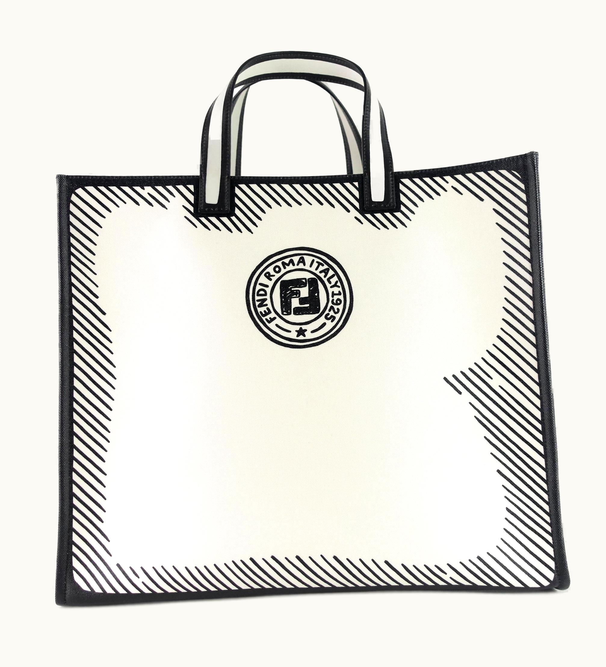 Fendi Fendi Joshua Vides Coated Canvas Tote Bag