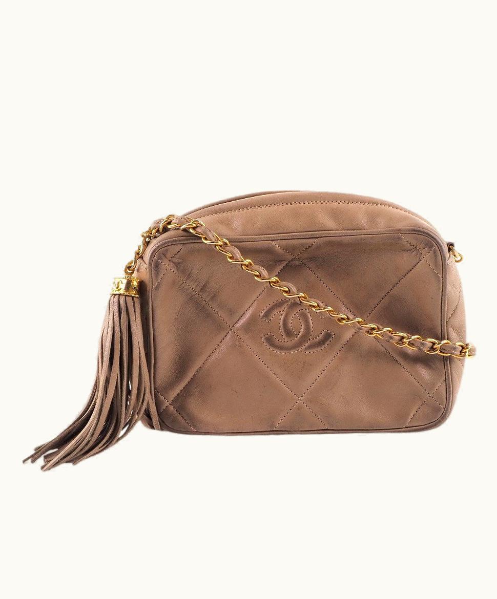 Chanel Chanel Camera Shoulder Bag Brown Leather