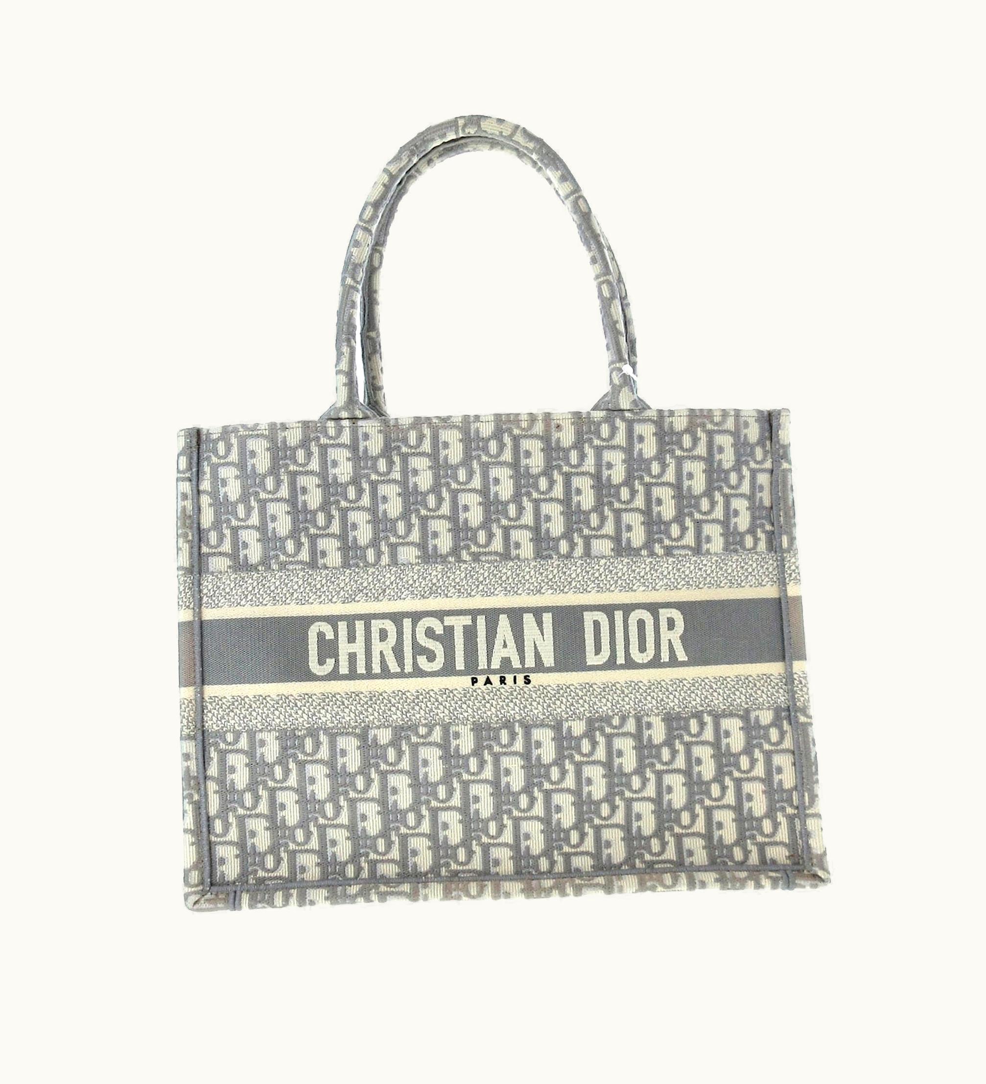Dior Dior Oblique Book Tote Medium Canvas Tote Bag