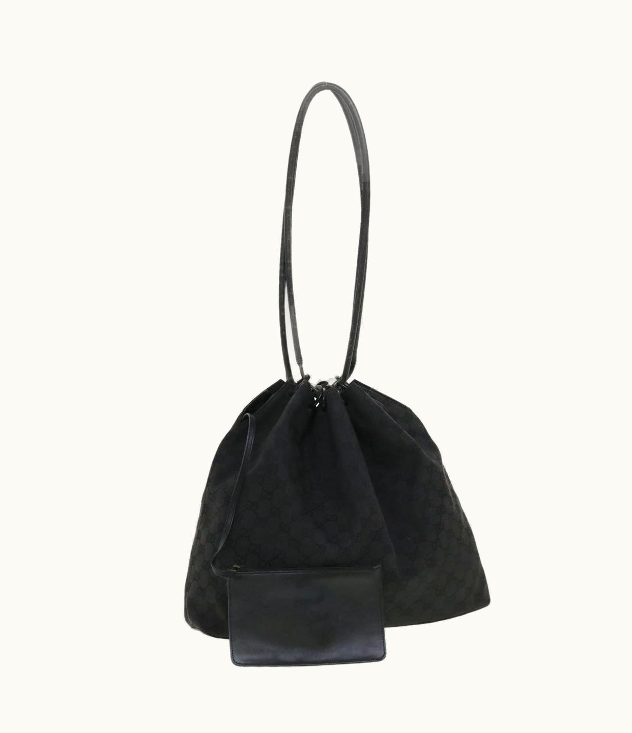 Gucci Gucci GG Canvas Shoulder Bag Black 90640 002404