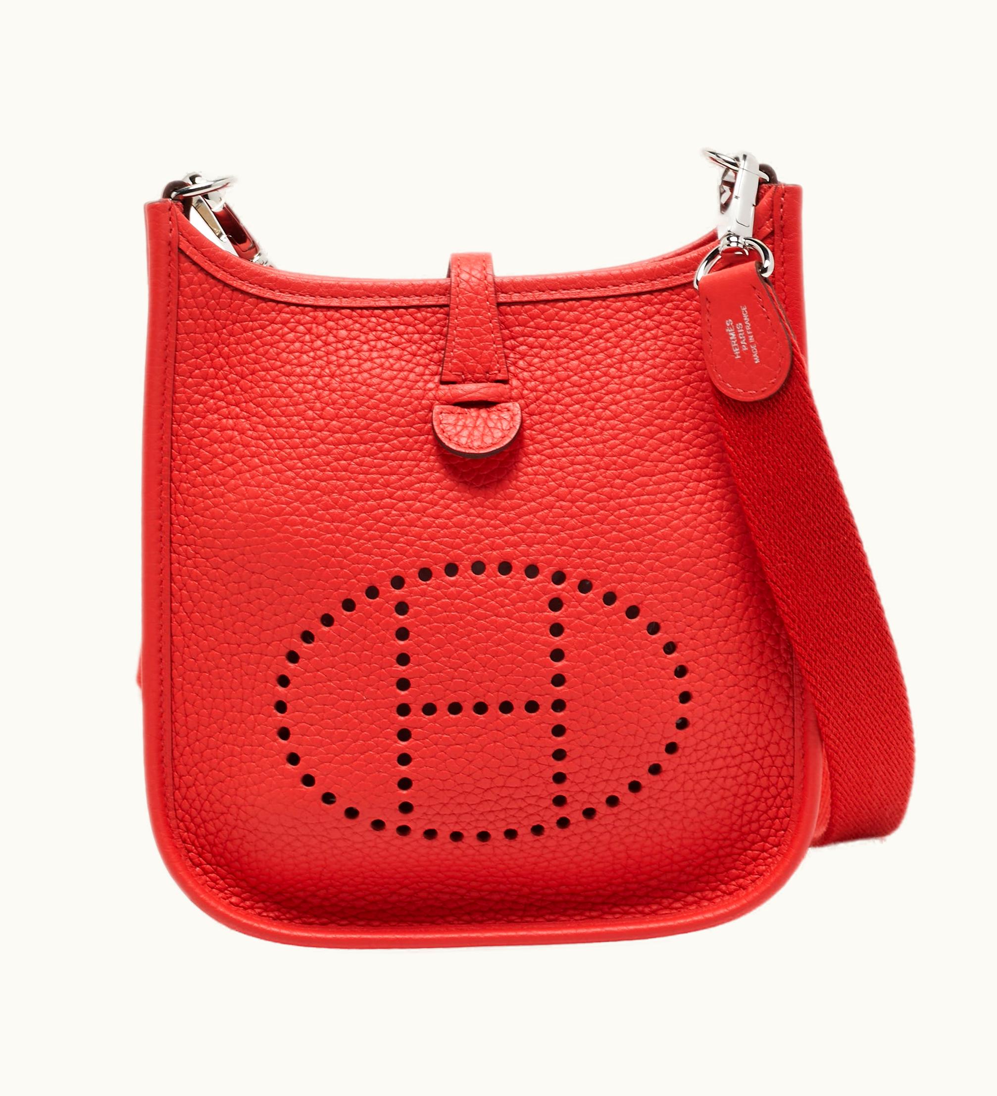 Hermès Hermès Rouganvillier Taurillon Clemence Leather Evelyne Tpm Bag