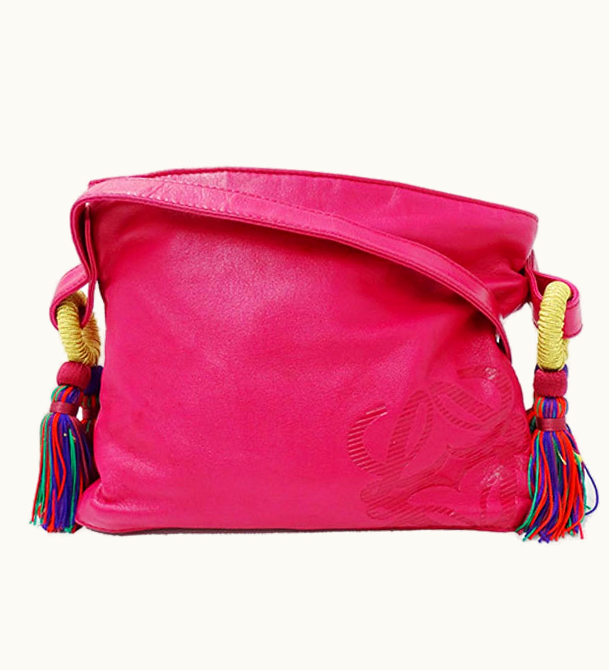 Loewe Loewe Bag Ladies Shoulder Leather Flamenco Pink Multi-Purpose