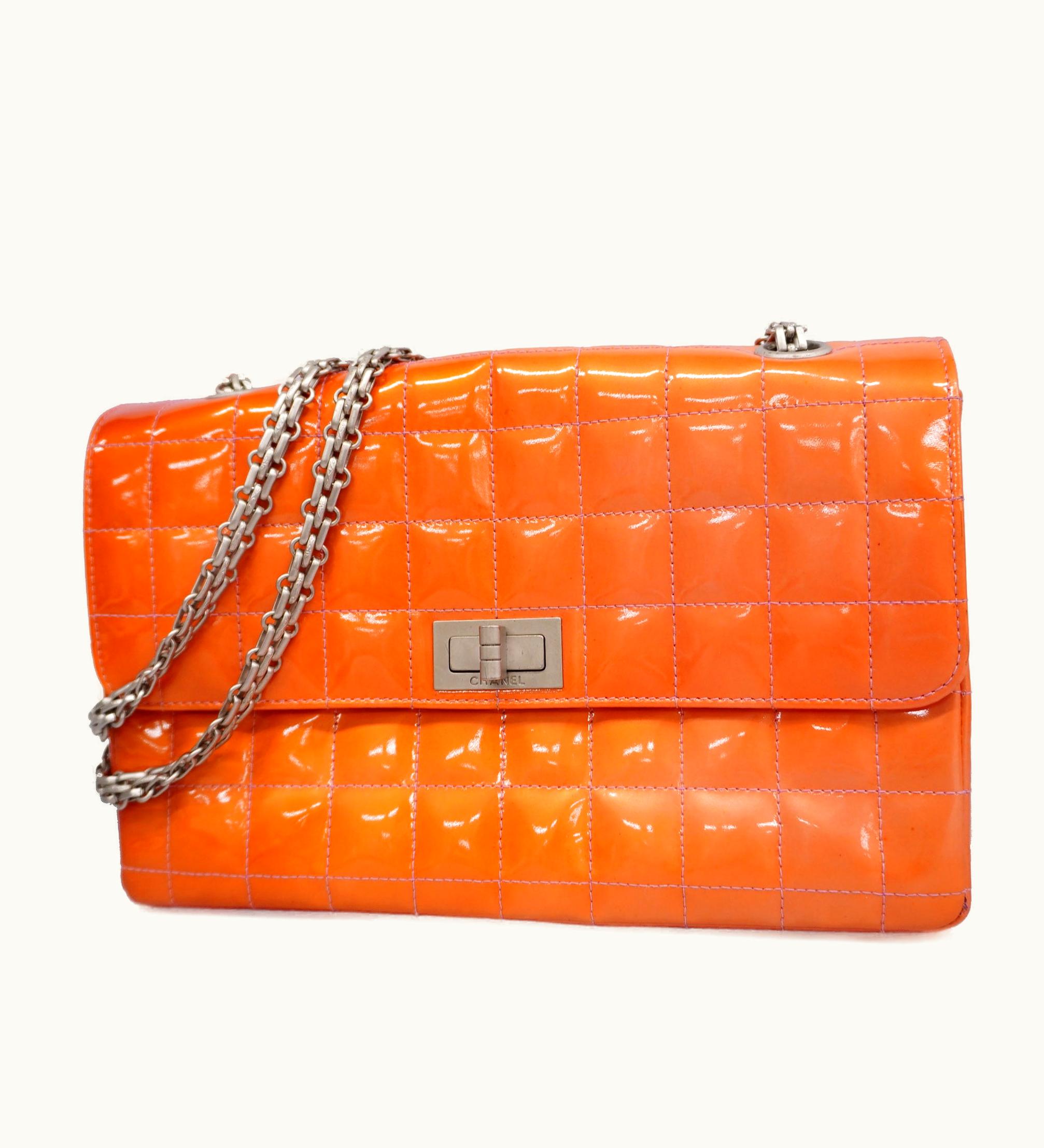 Chanel Chanel 2.55 Chocolate Bar W Chain Women's Leather Shoulder Bag Pink