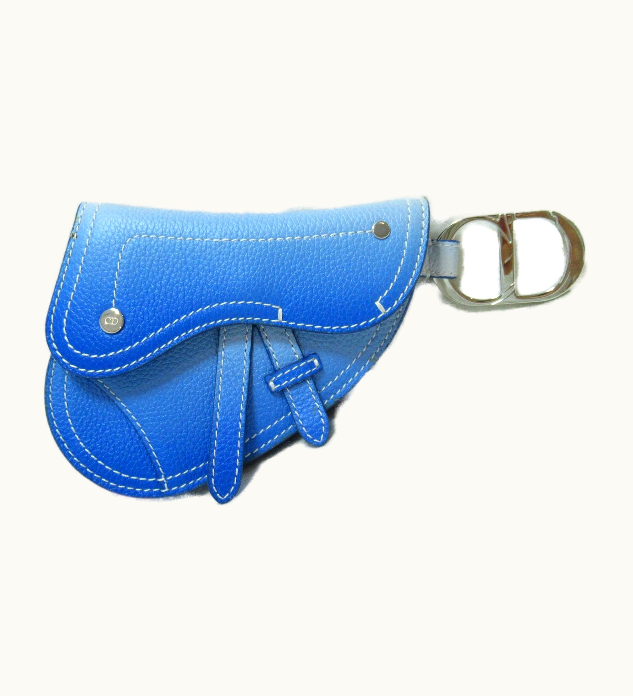 Dior Dior Saddle Pouch Blue Blue Gradation Leather