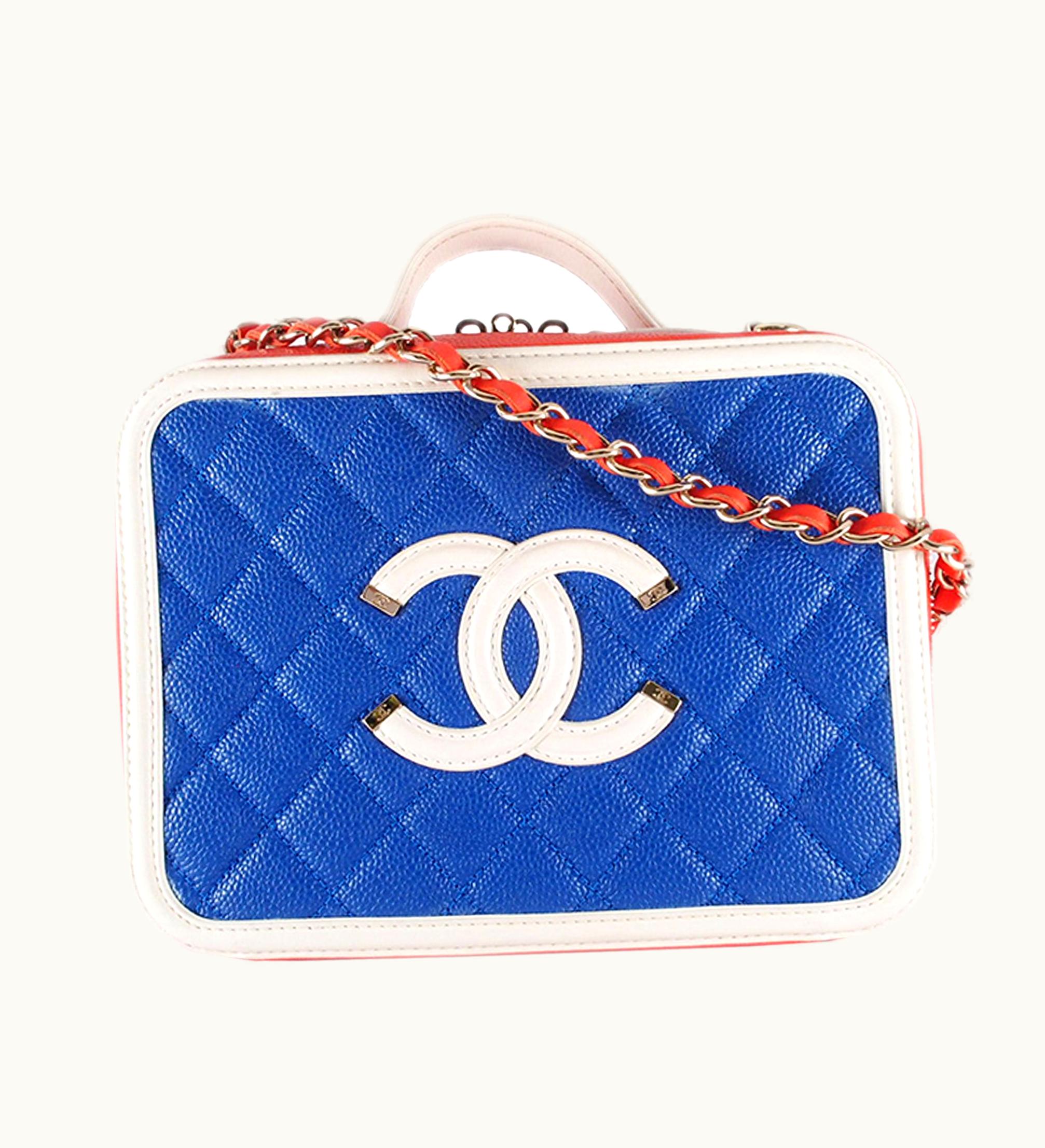 Chanel Chanel Medium CC Caviar Filigree Vanity Case Satchel