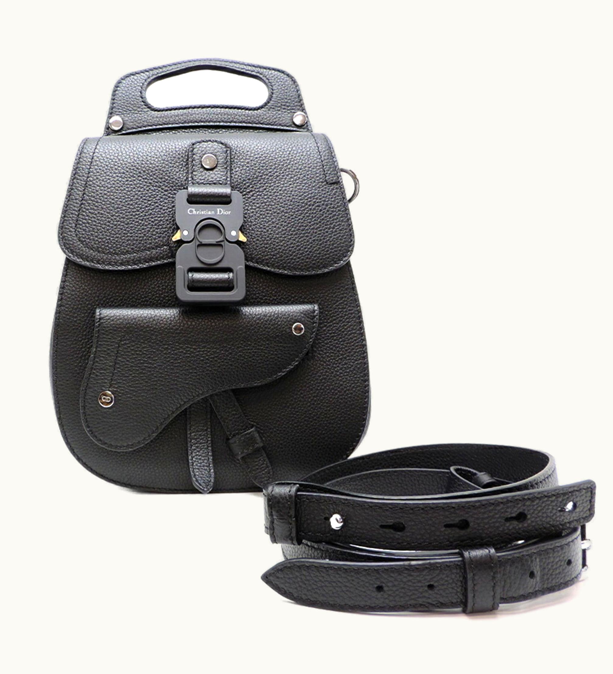 Dior Dior Christian Dior Gallop Backpack Men's Rucksack/Daypack Leather Black