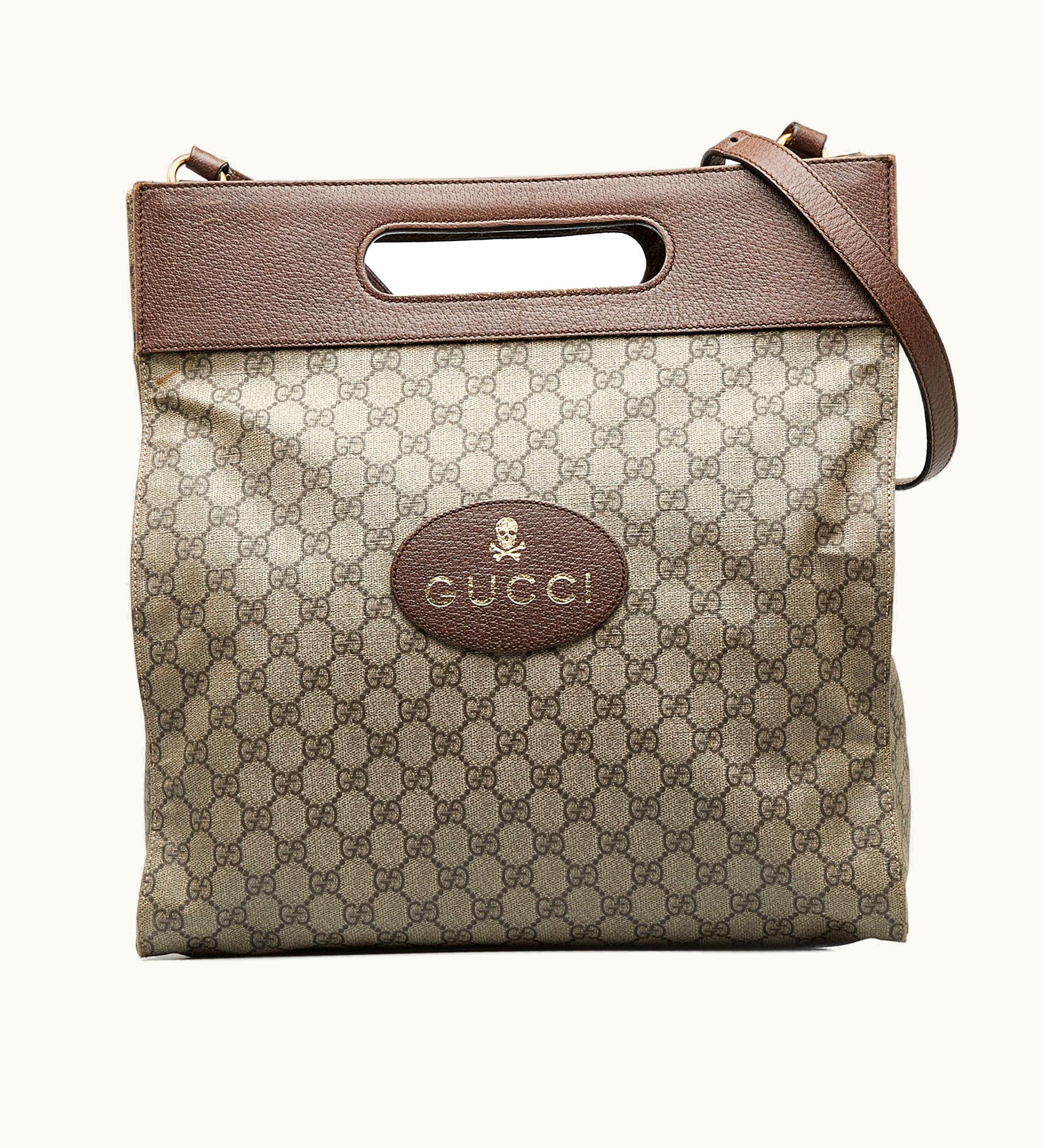 Gucci Gucci GG Supreme Neo Vintage Soft Tote Satchel in Beige