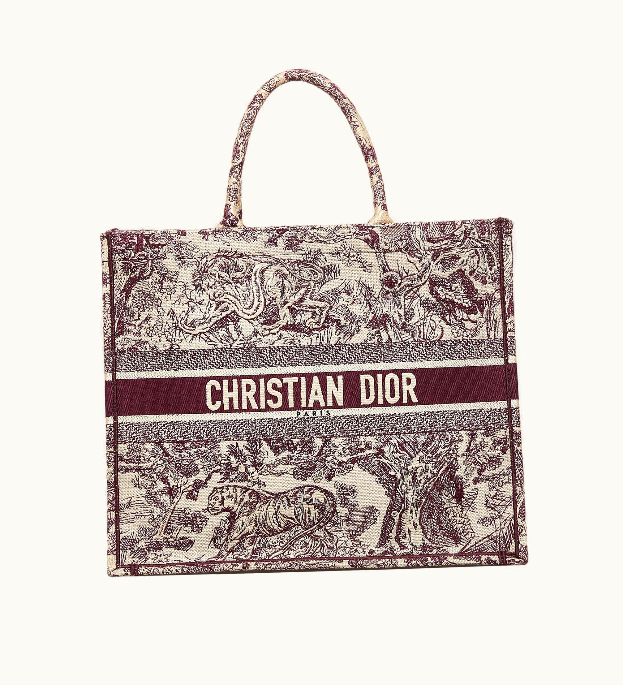 Dior Dior Large Toile De Jouy Book Tote Tote Bag