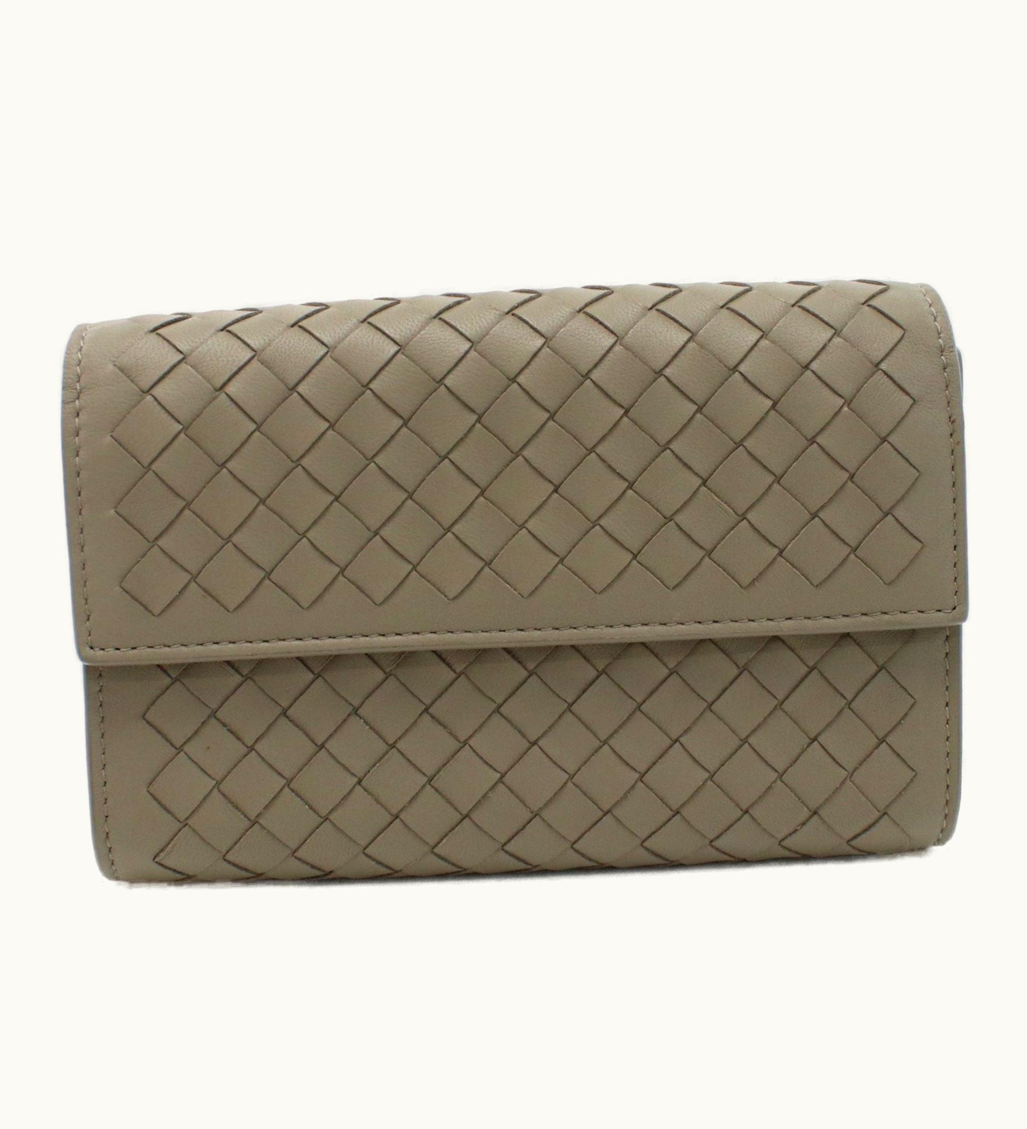 Bottega Veneta Bottega Veneta 513940 V001N 2304 Medium Intrecciato Bifold Wallet Gray