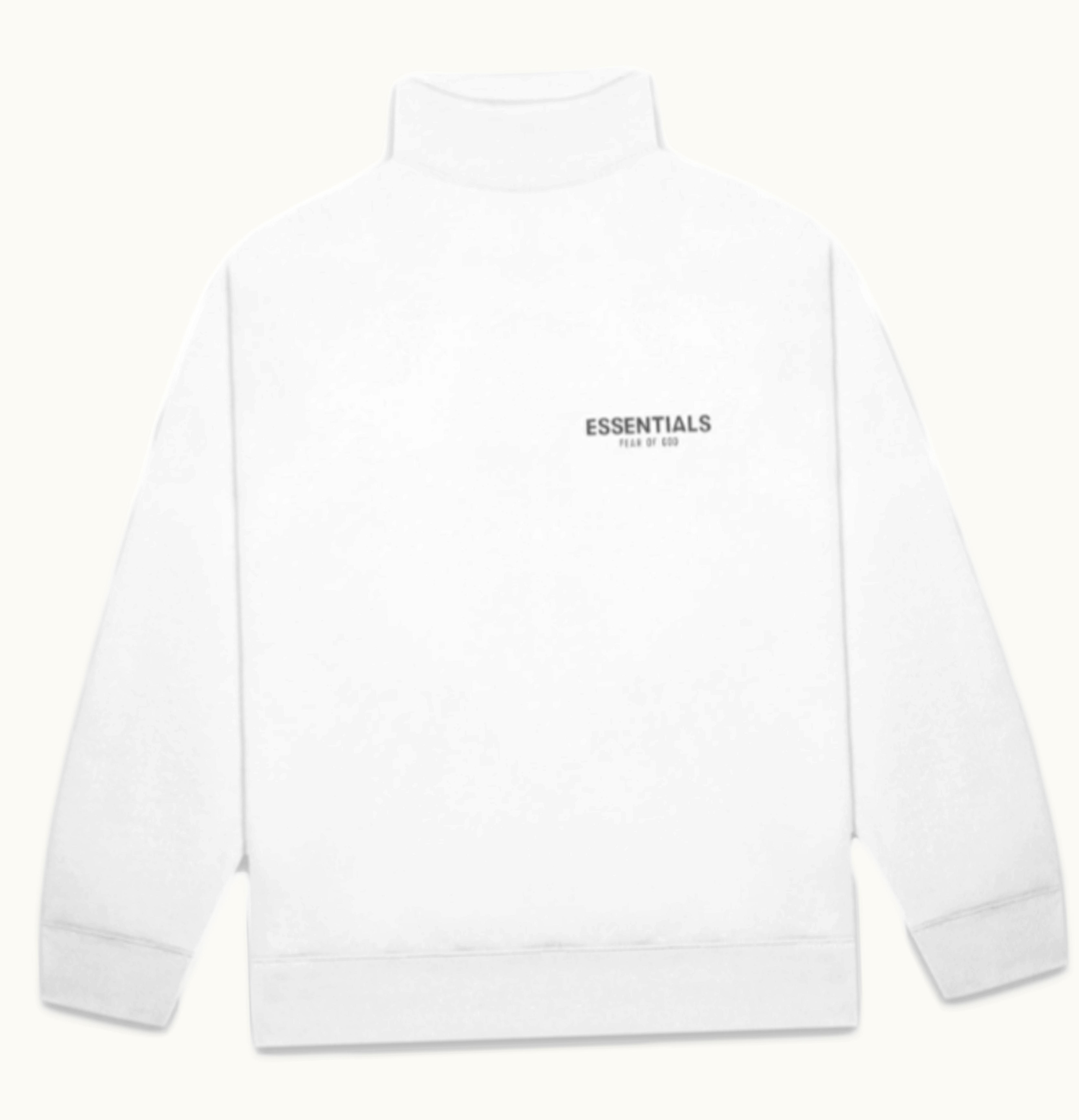 FEAR OF GOD FEAR OF GOD ESSENTIALS Pull over Mockneck Sweatshirt White