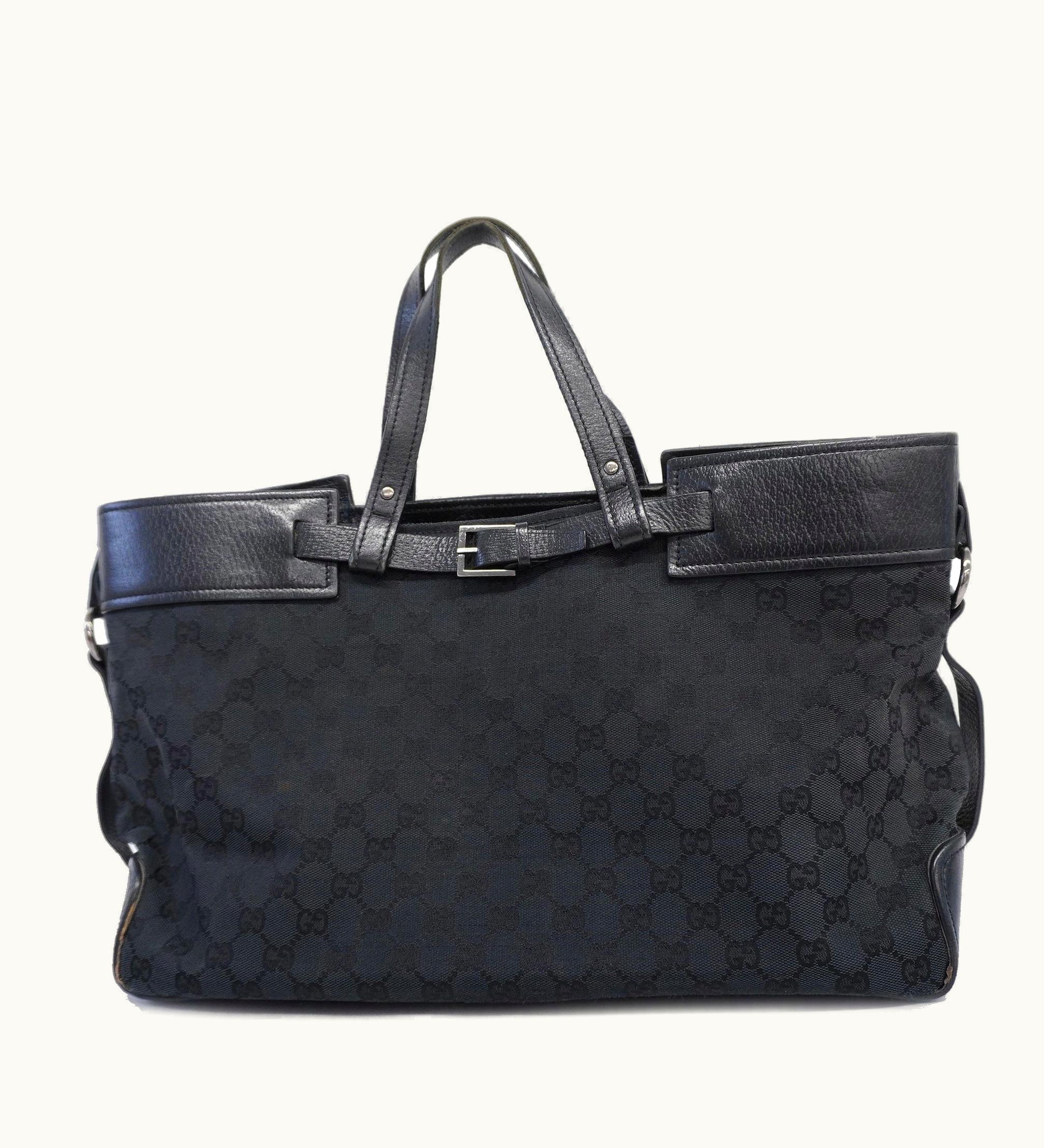 Gucci Gucci GG Canvas Tote Bag 106251 Women's Tote Bag Black