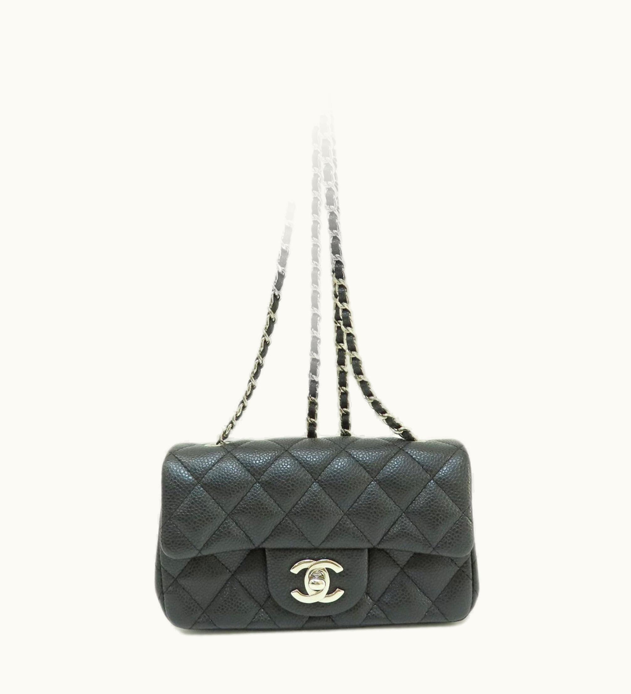 Chanel Chanel Matelasse Chain Shoulder Bag Black Caviar Skin