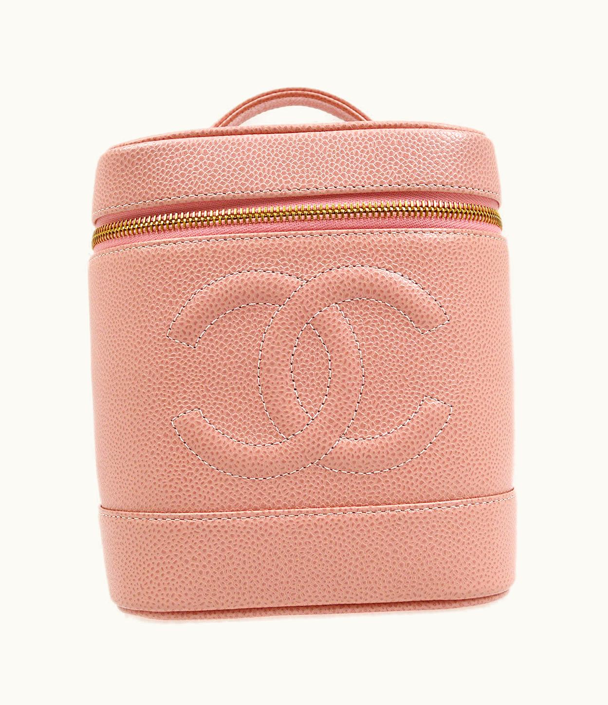 Chanel Chanel 2003-2004 Pink Caviar Timeless Vanity Handbag 85702