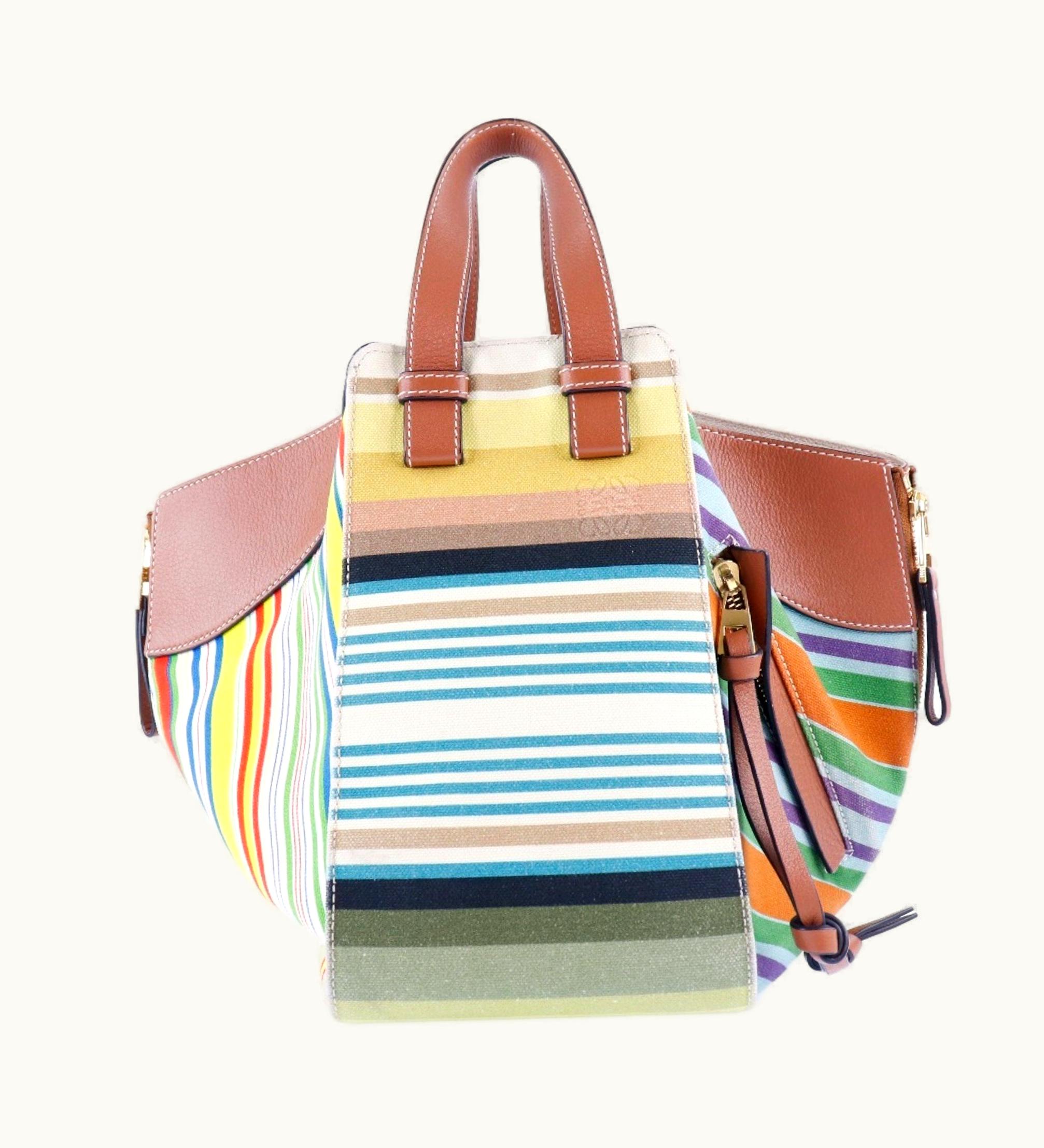 Loewe Loewe Hammock Small 2Way Shoulder Canvas X Calf Multicolor Ladies Handbag