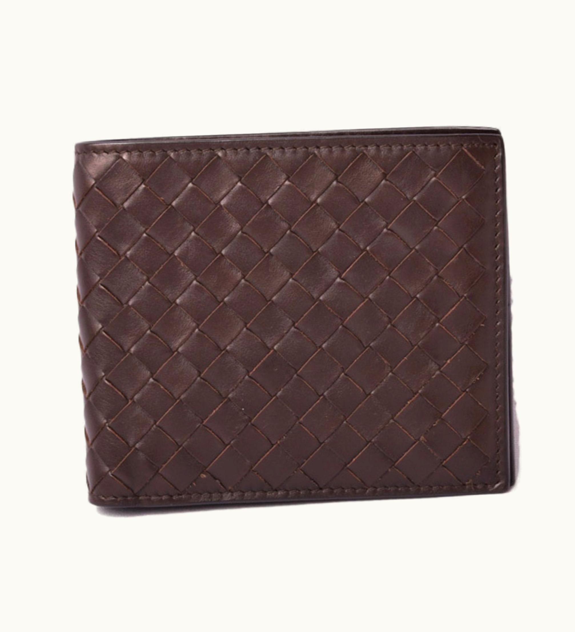 Bottega Veneta Bottega Veneta Purse Outlet Bottega Veneta Folded Wallet Billboard Intorechart 113993 Dark Brown