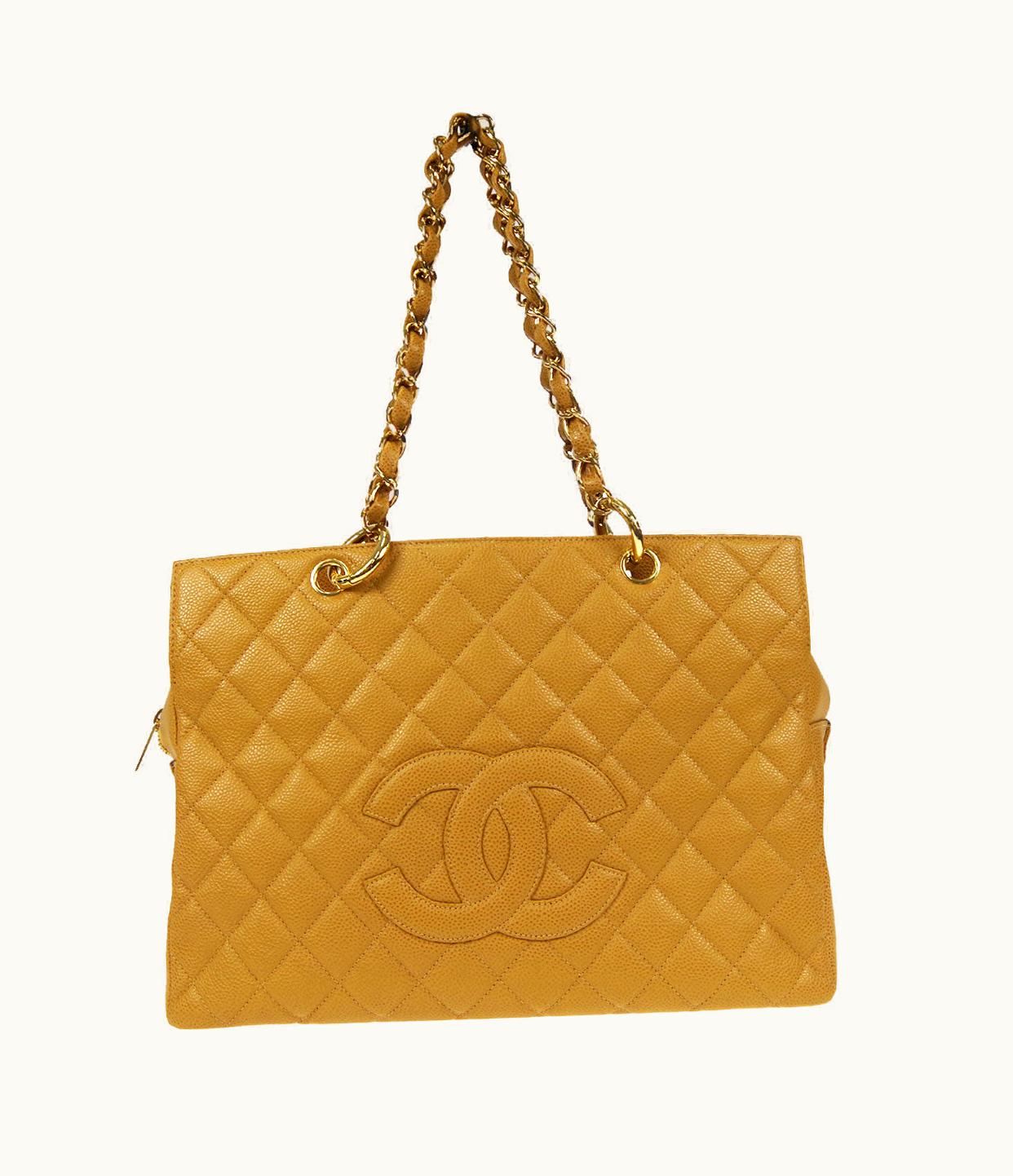 Chanel Chanel 2003-2004 Grand Shopping Tote Gst Beige Caviar 76944