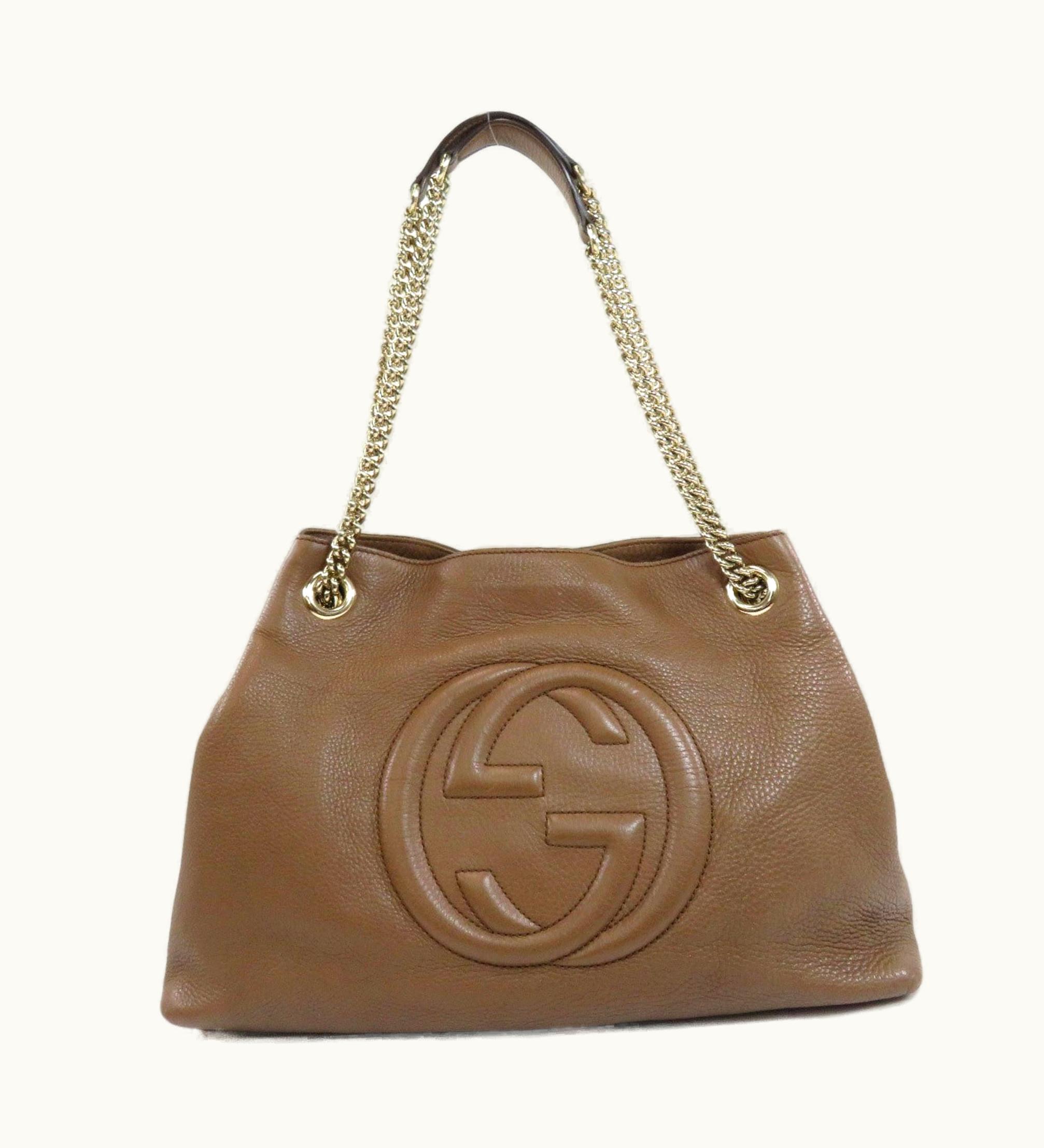 Gucci Gucci 308982 Soho Chain Bag Tote Calf Ladies