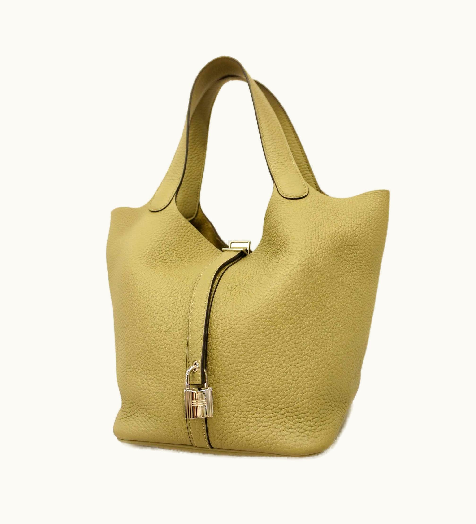 Hermès Hermès   Picotin Picotin Lock mm U Engraved Sage Women's Taurillon Clemence