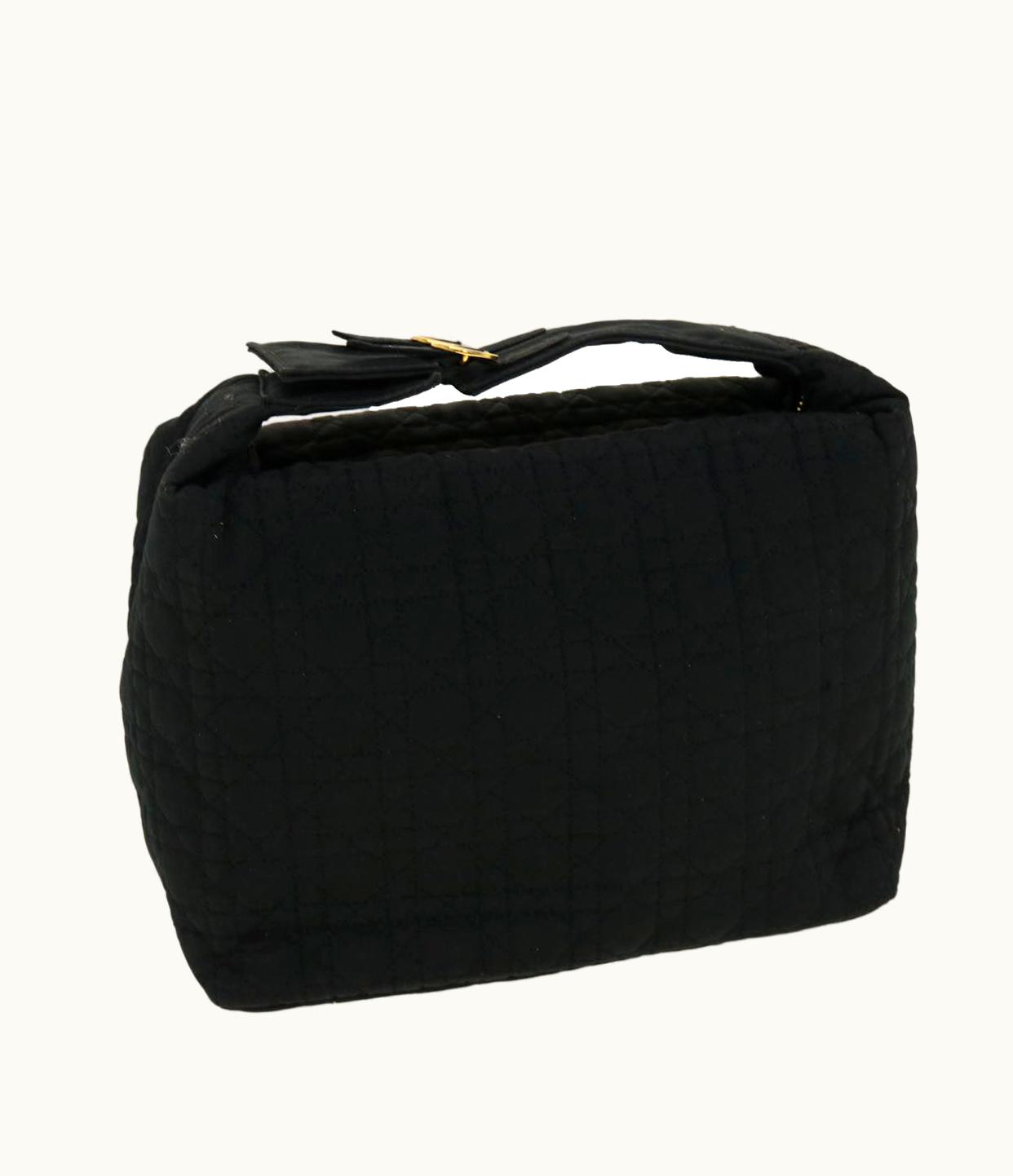 Dior Dior Christian Dior Hand Bag Nylon Black