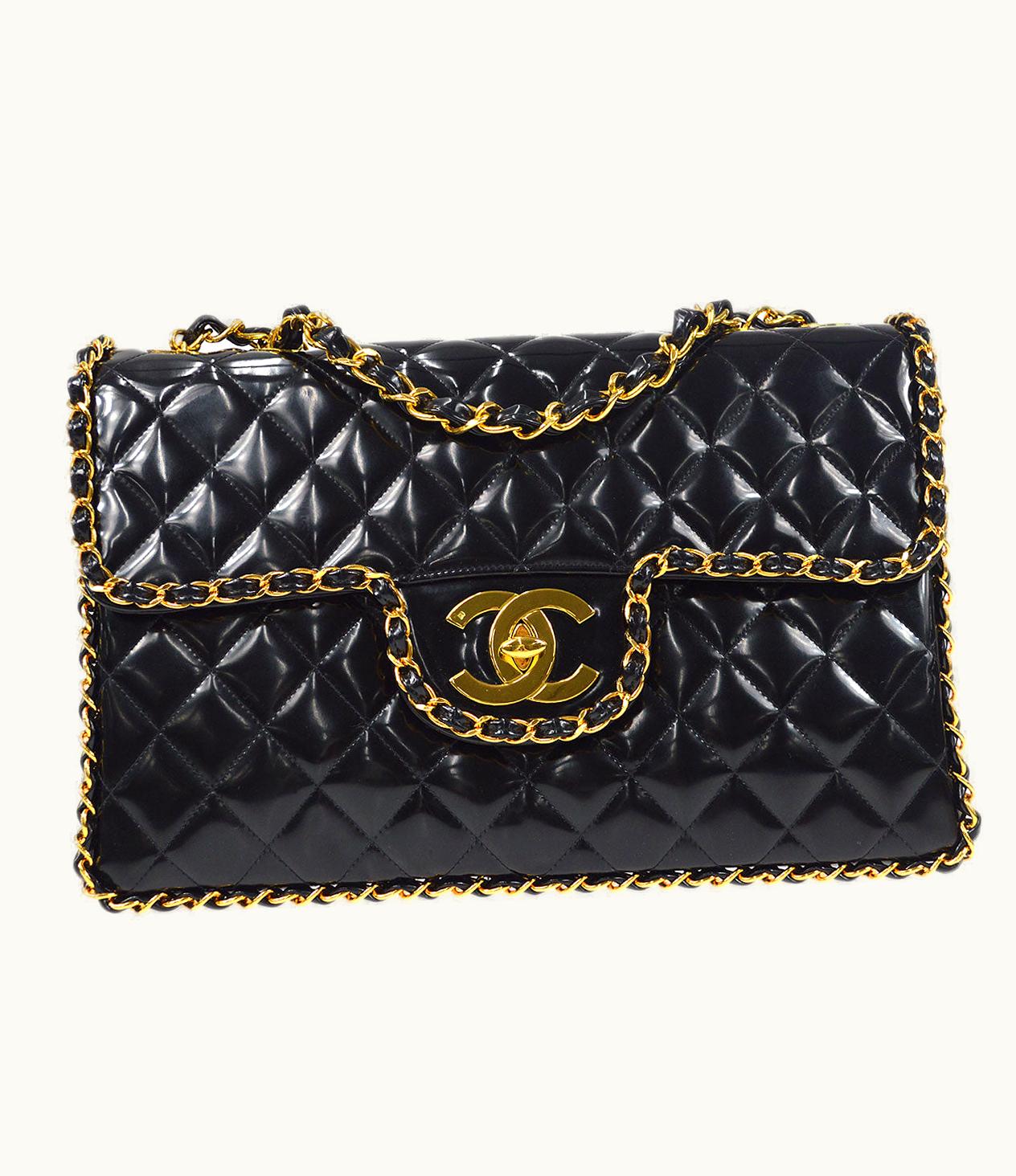 Chanel Chanel Classic Flap Maxi Chain Shoulder Bag Black 26318