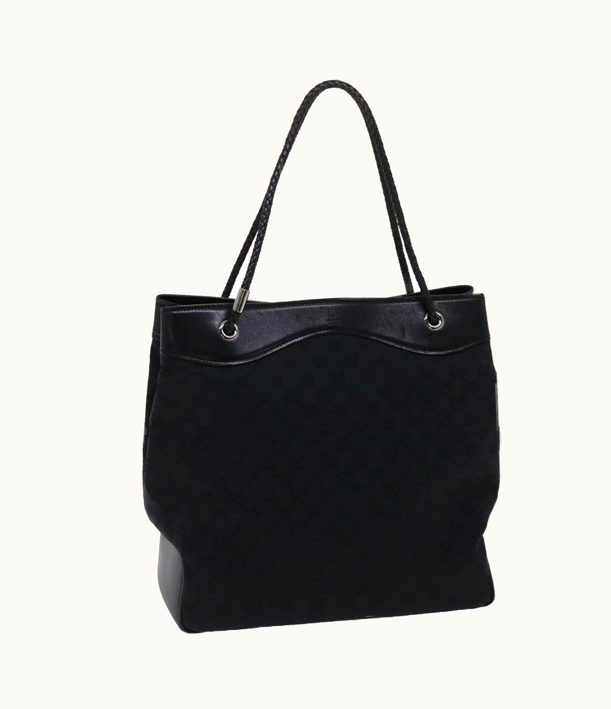 Gucci Gucci GG Canvas Tote Bag Black 109141