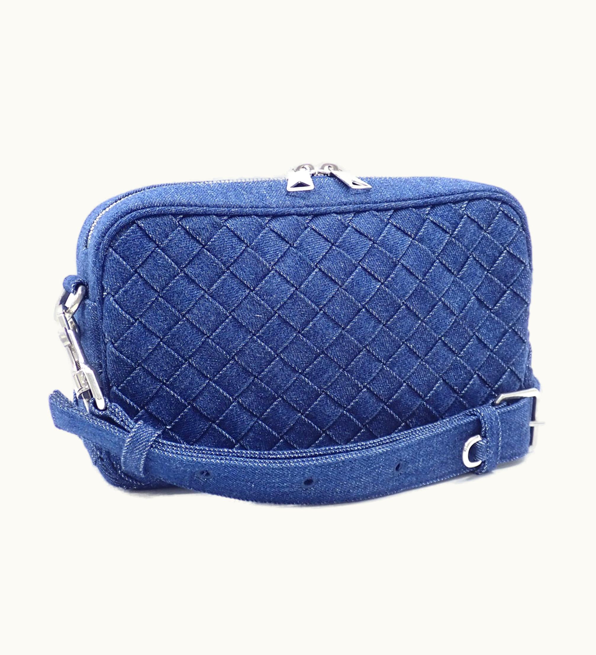 Bottega Veneta Bottega Veneta Shoulder Bag Intrecciato Small Camera Women's Indigo Cotton 755353V2Zk14023