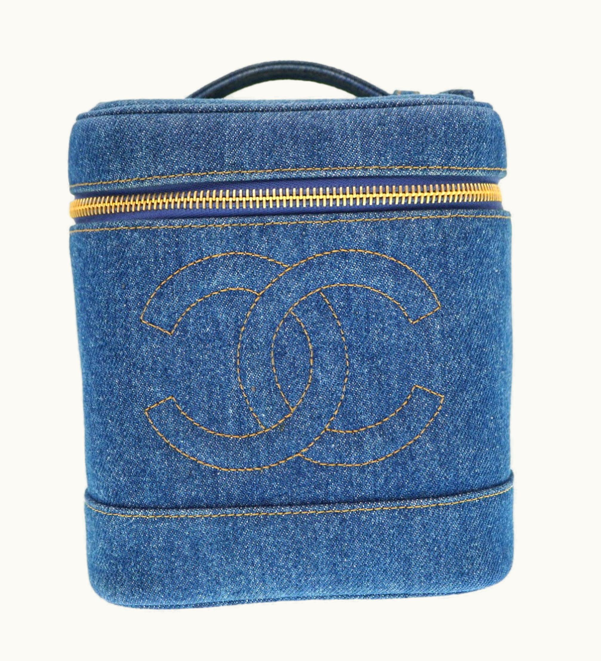 Chanel Chanel Blue No. 4 Coco Mark Vanity Bag Handbag