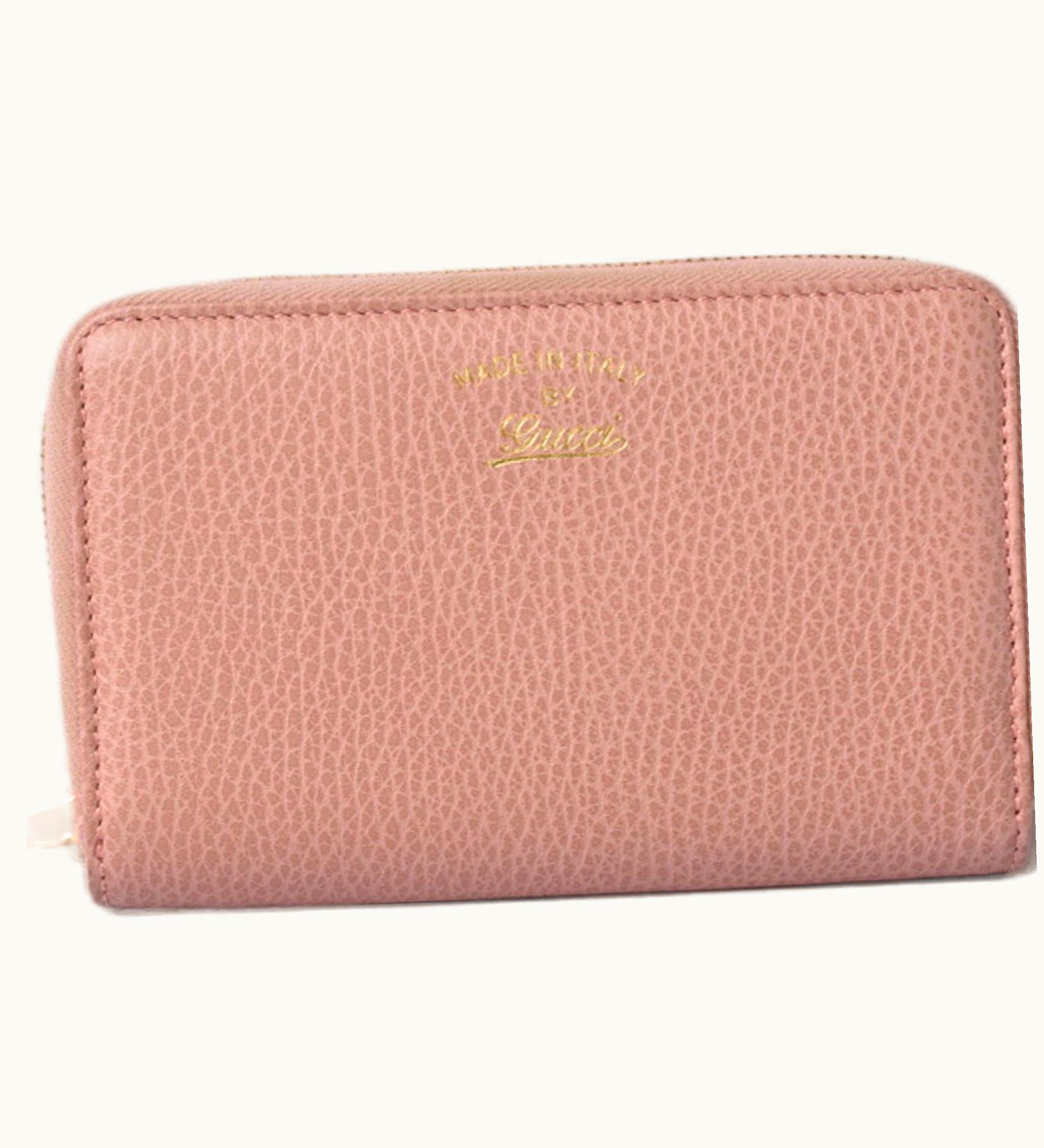 Gucci Gucci Wallet Gucci Folding Swing Leather Light Pink 354497