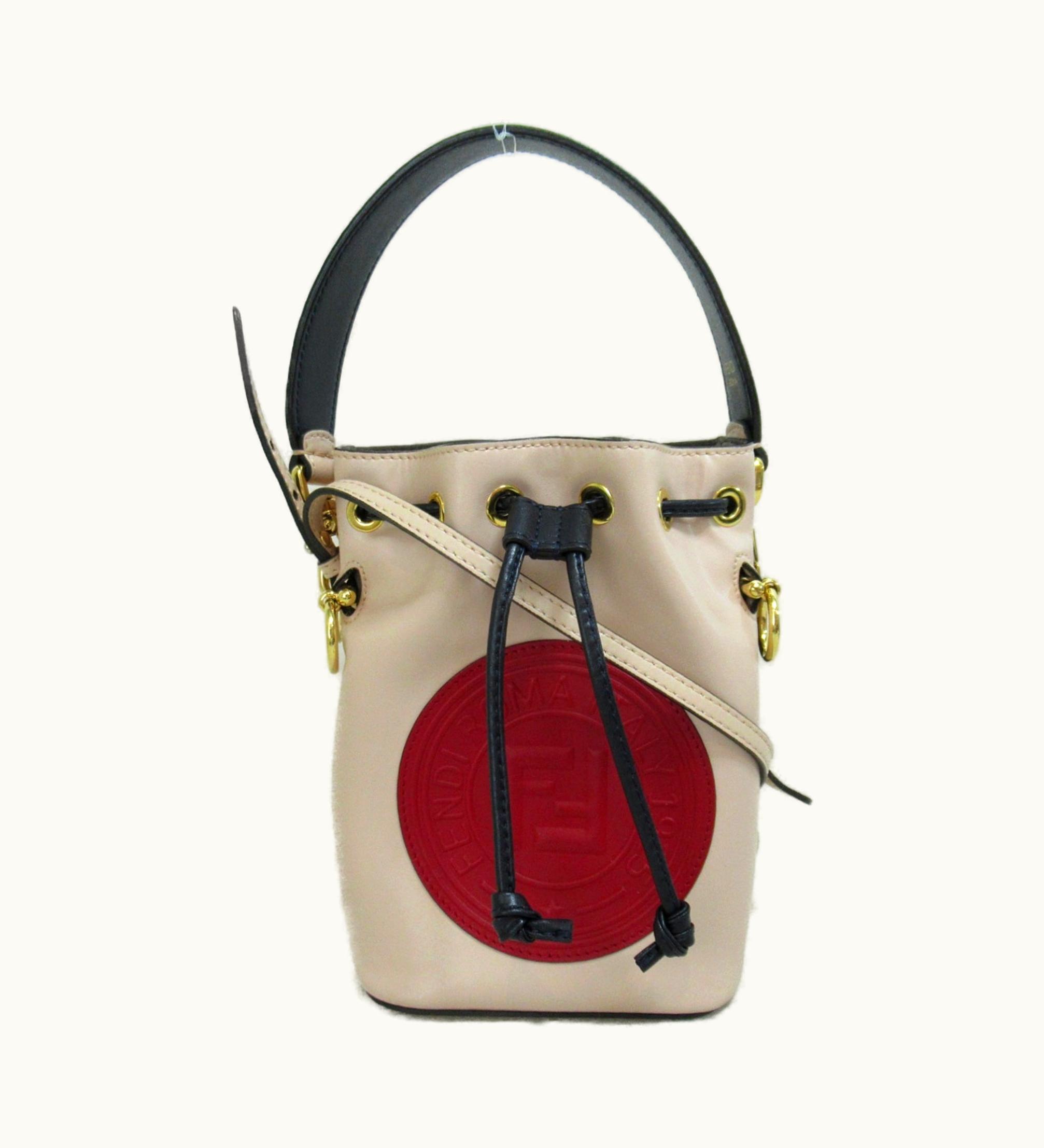 Fendi Fendi Montresor Mini Shoulder Bag Pink Baby Pink Leather