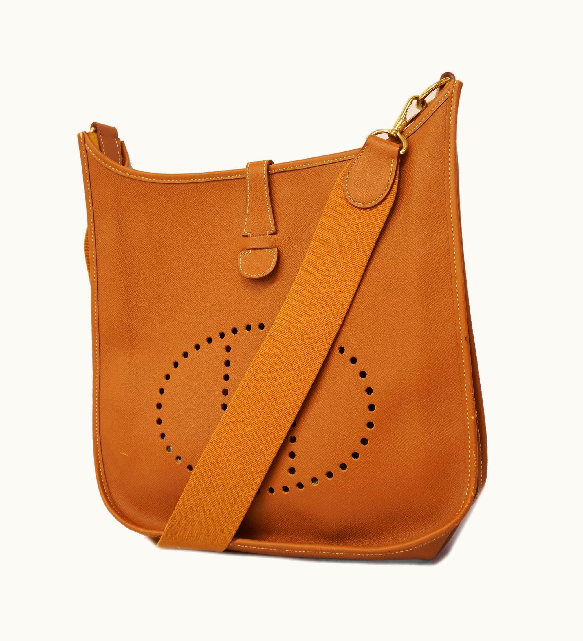 Hermès Hermès Evelyne Evelyne 1 B Stamp Women's Courchevel Leather Shoulder Bag Gold