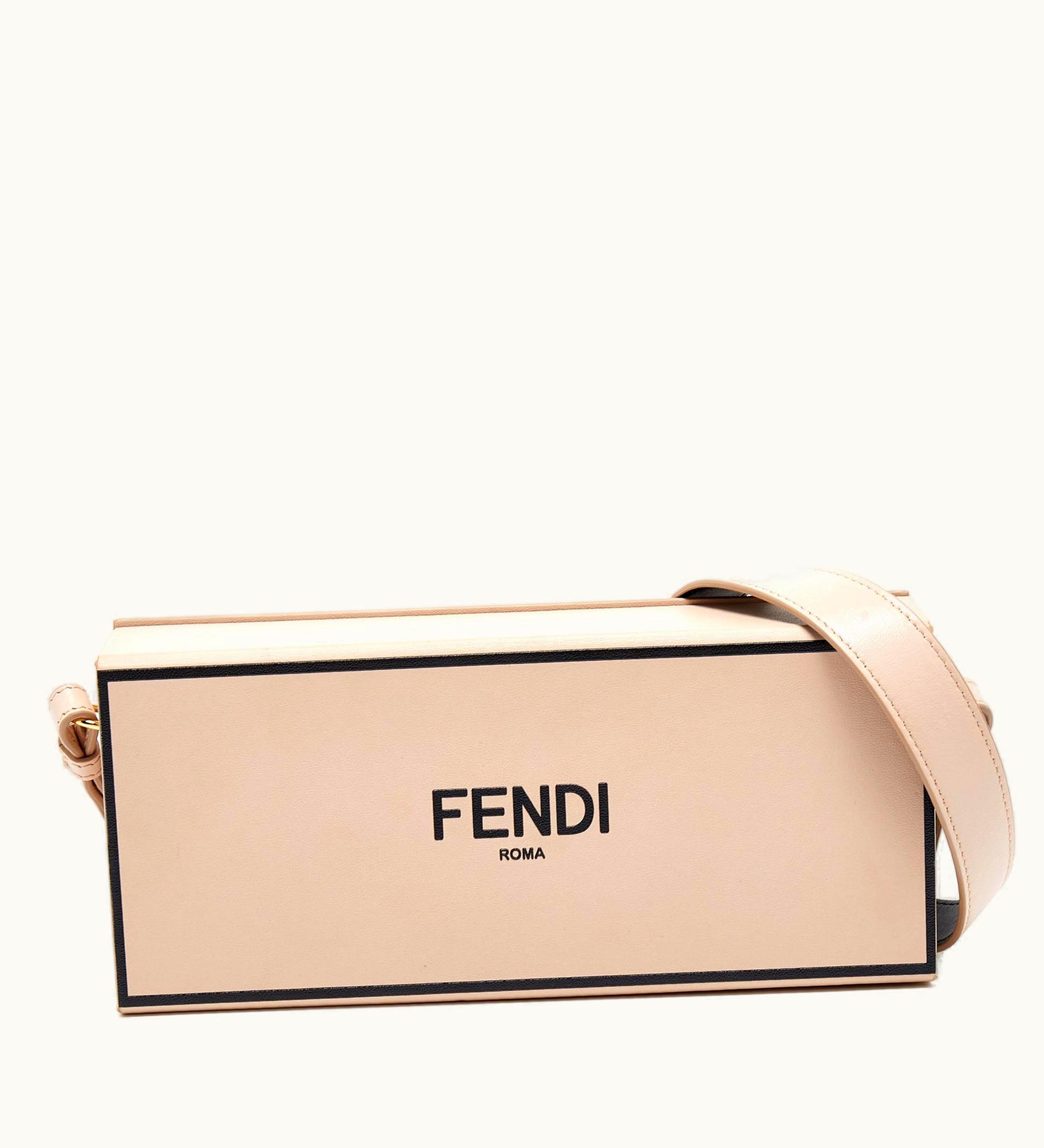 Fendi Fendi Old Rose Leather Horizontal Crossbody Bag