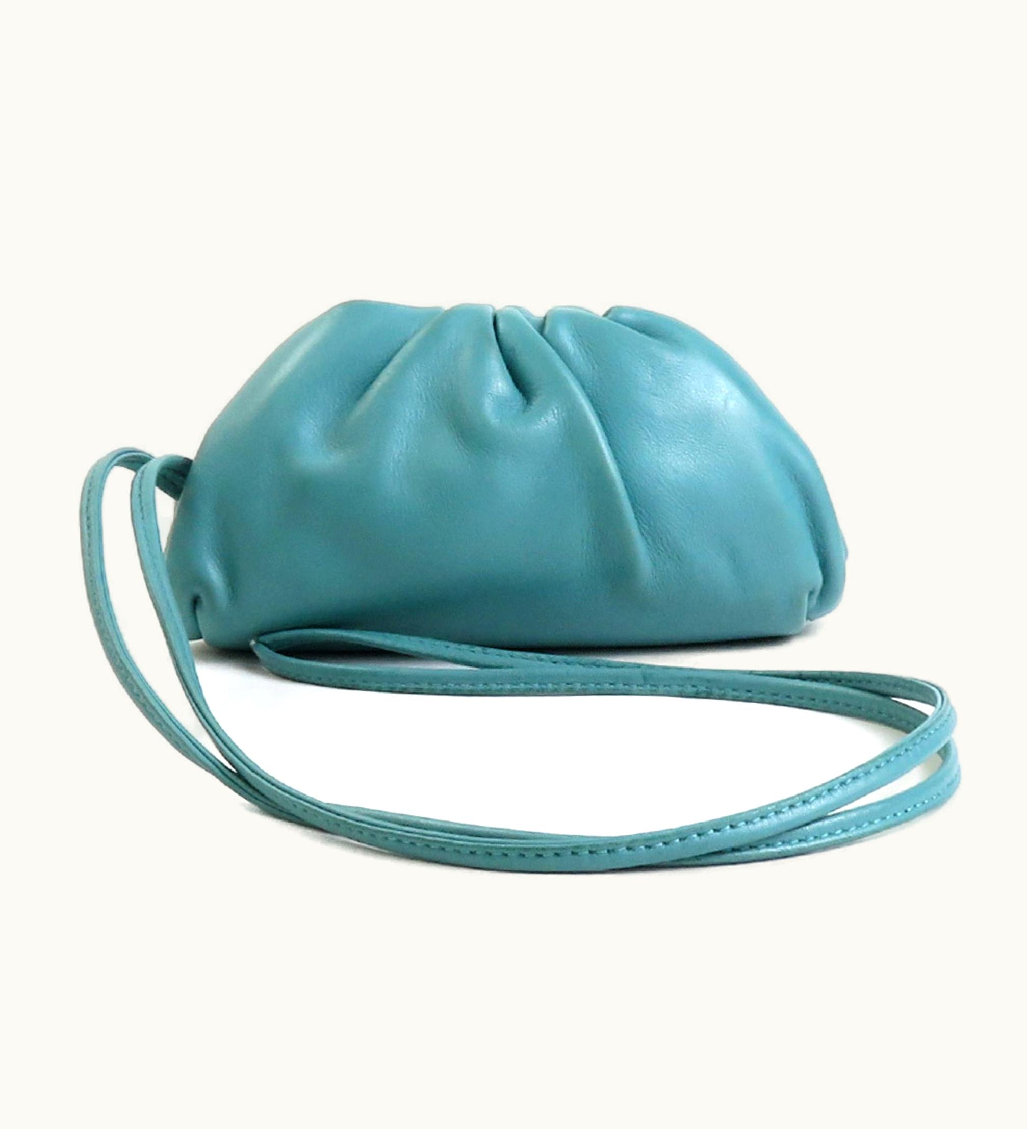 Bottega Veneta Bottega Veneta Coin Case Multi Leather Green Blue Unisex