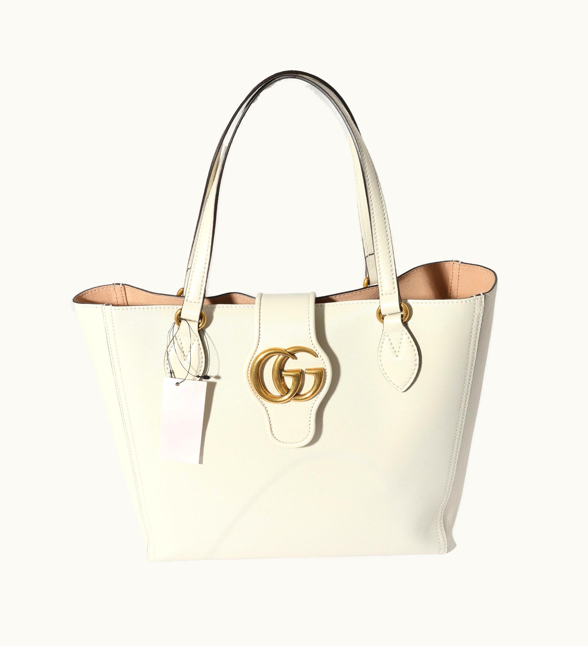 Gucci Gucci White Leather New Sakai Small Dahlia Tote