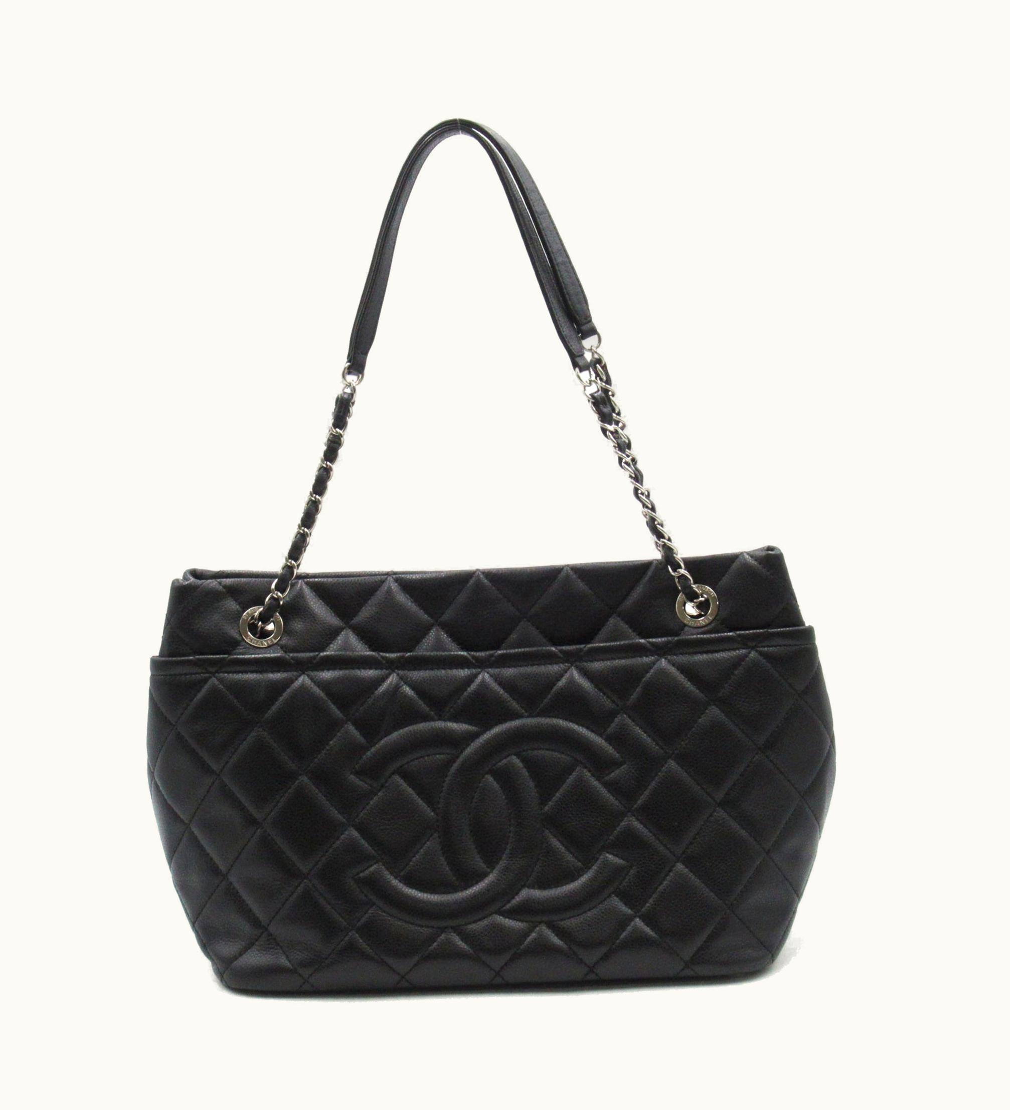 Chanel Chanel Matelasse Chain Tote Black Caviar Skin [Grained Calf] A50995