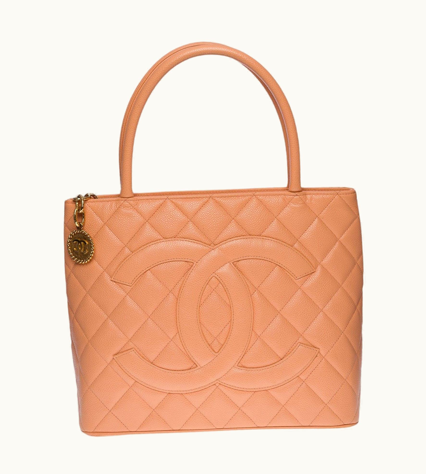 Chanel Chanel Beautiful Cabas Medallion Bag In Salmon Caviar Leather