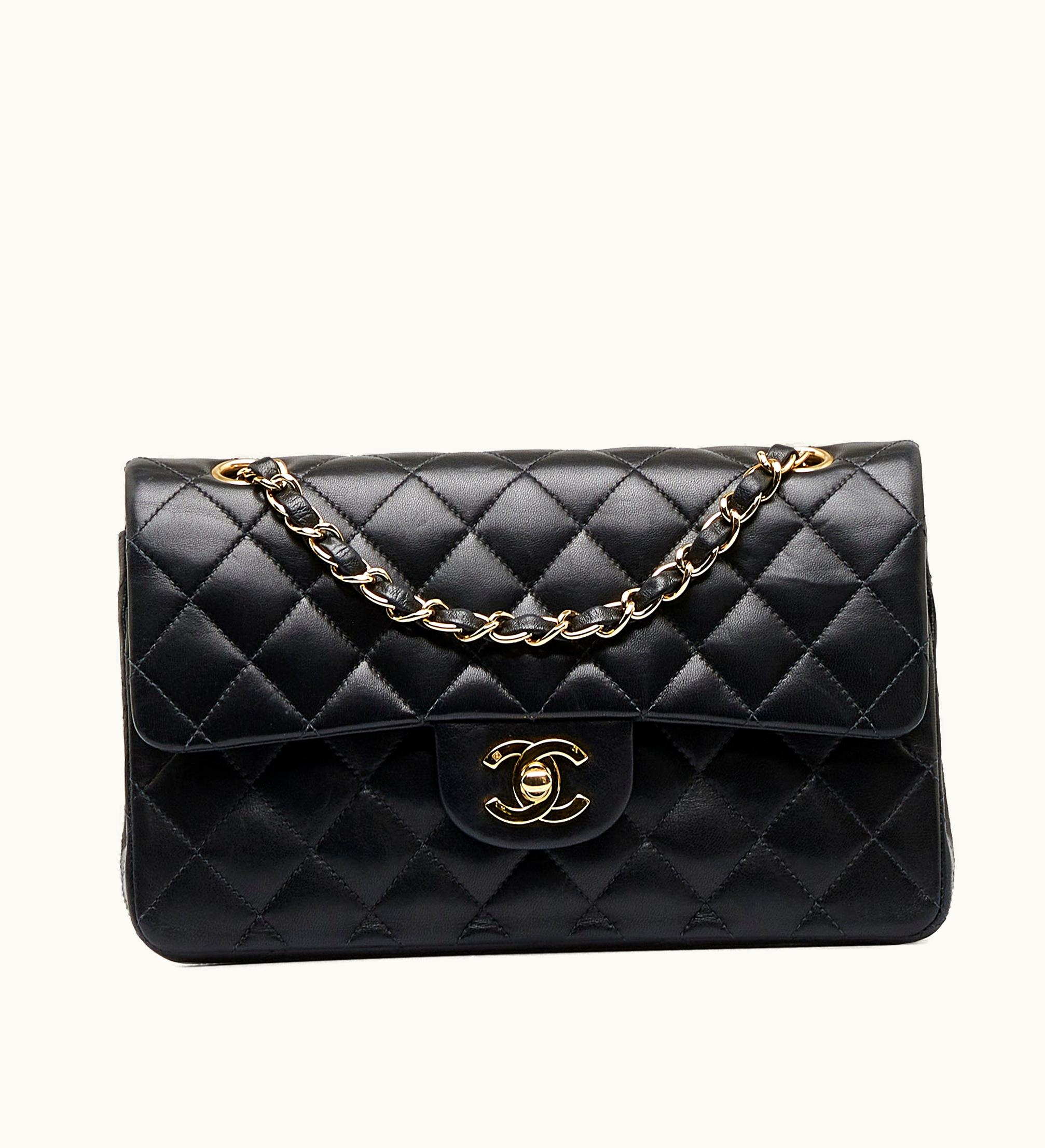 Chanel Chanel Small Classic Lambskin Leather Double Flap Bag
