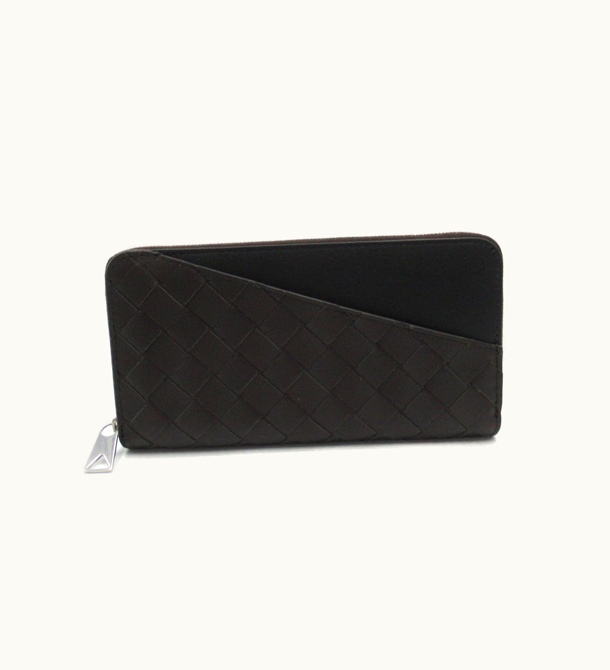 Bottega Veneta Bottega Veneta 639856-VCPQ7/2138 Long Wallet Brown Black Unisex